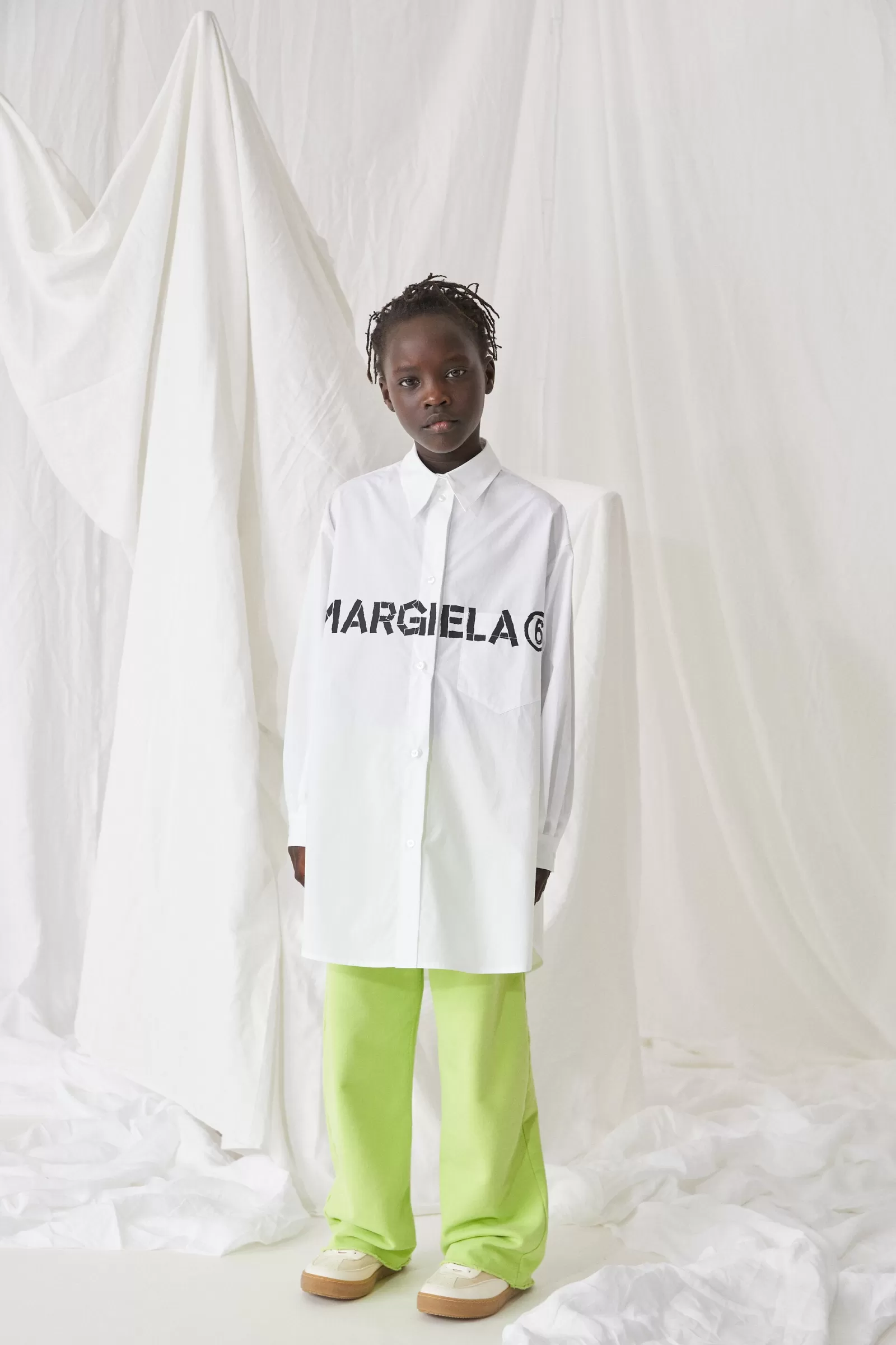 Vestiti<MM6 MAISON MARGIELA Abito Camicia  Bianco