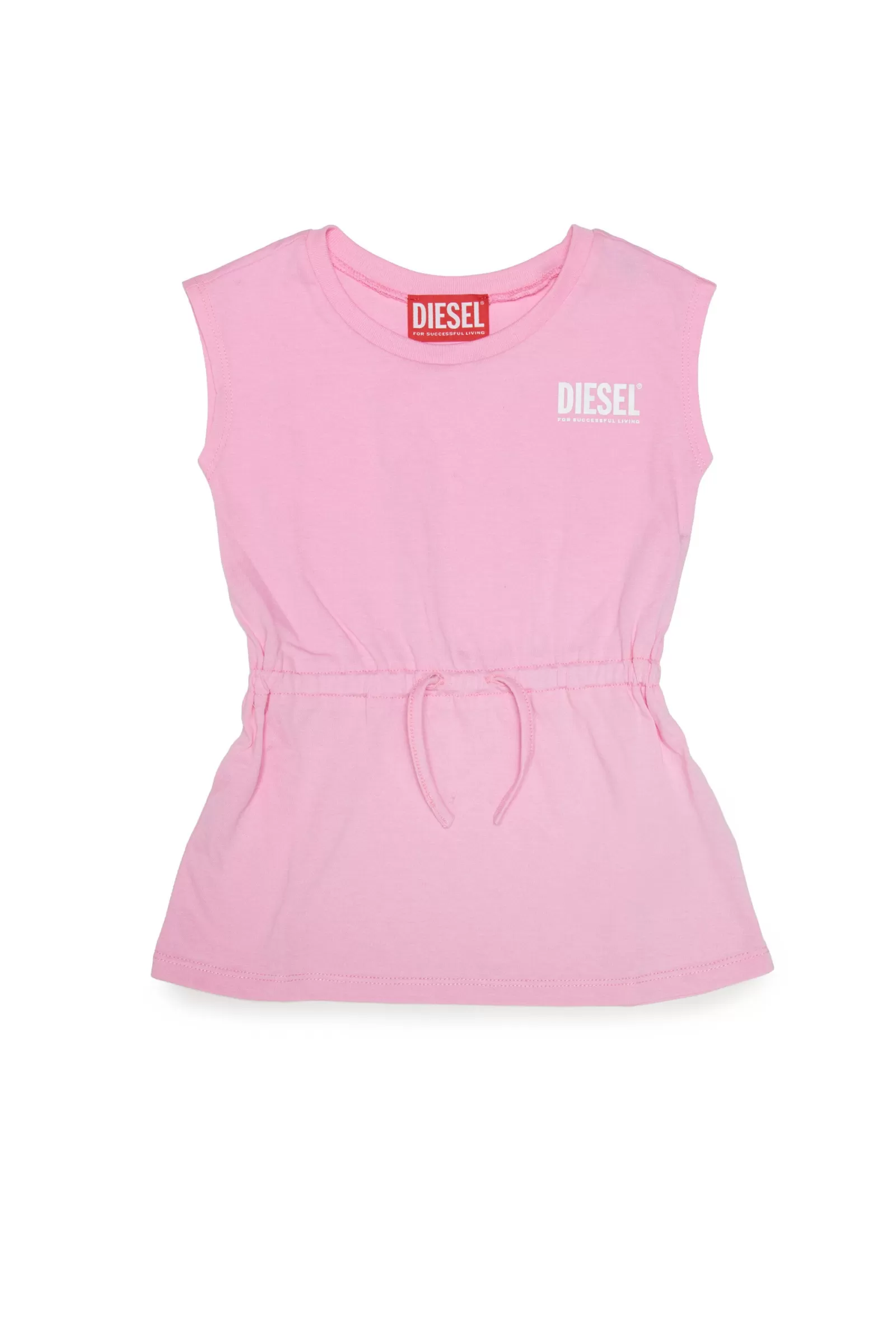 Costumi Da Bagno<DIESEL Abito Copricostume Smanicato In Jersey Con Logo Rosa Pastello