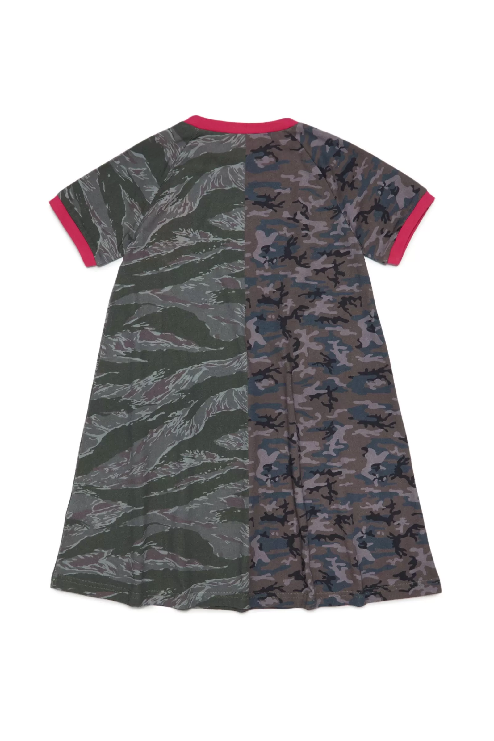 Vestiti<DIESEL Abito In Jersey Camouflage Mix Verde Militare Oliva Polvere