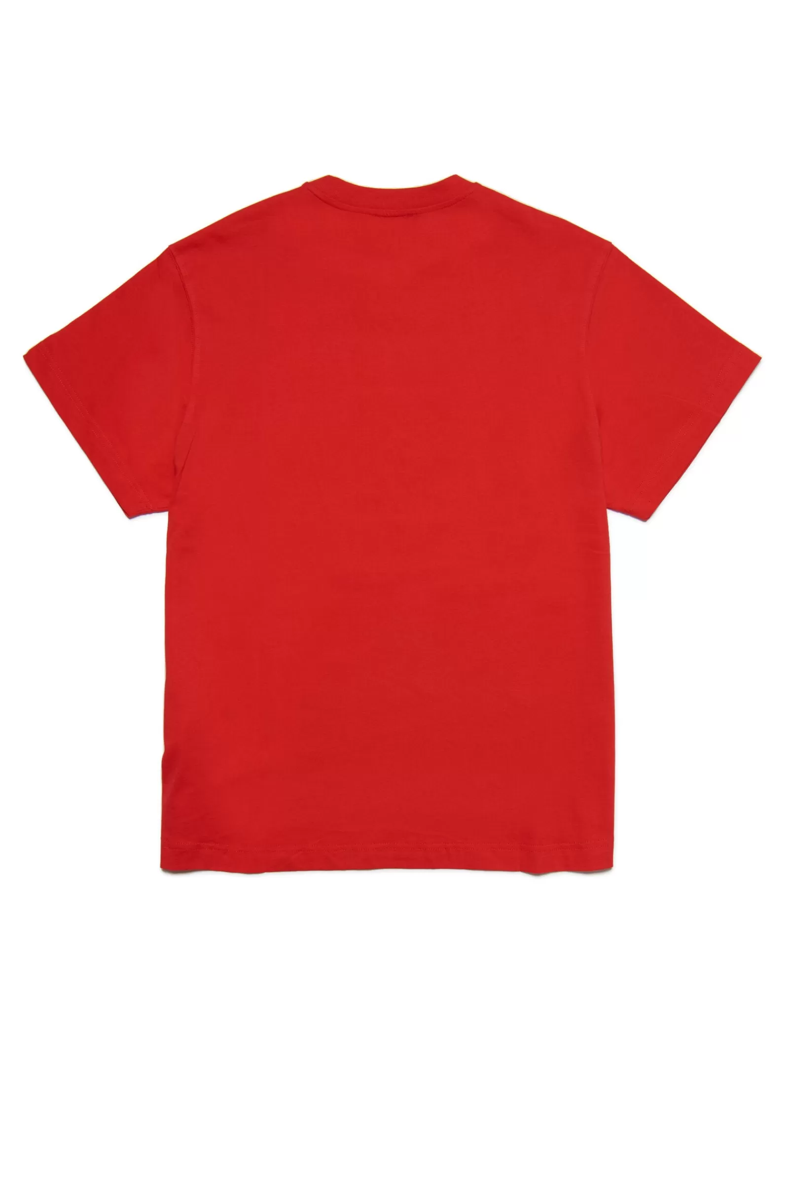 Vestiti<DIESEL Abito Maxi T-Shirt Rosso Con Logo Effetto Acquerello Rosso Garofano