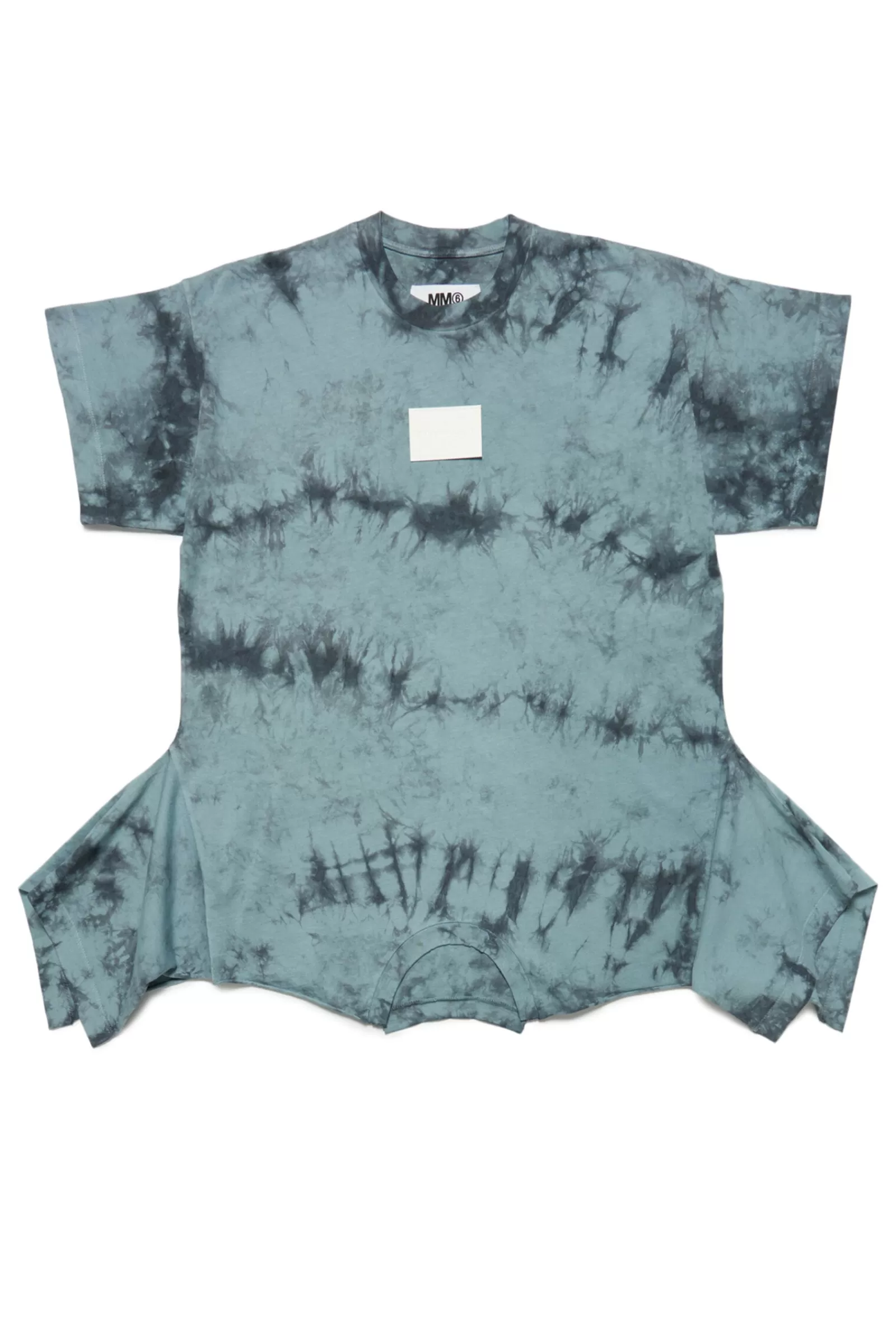 Vestiti<MM6 MAISON MARGIELA Abito Upside-Down Effetto Tie-Dye In Jersey Nero