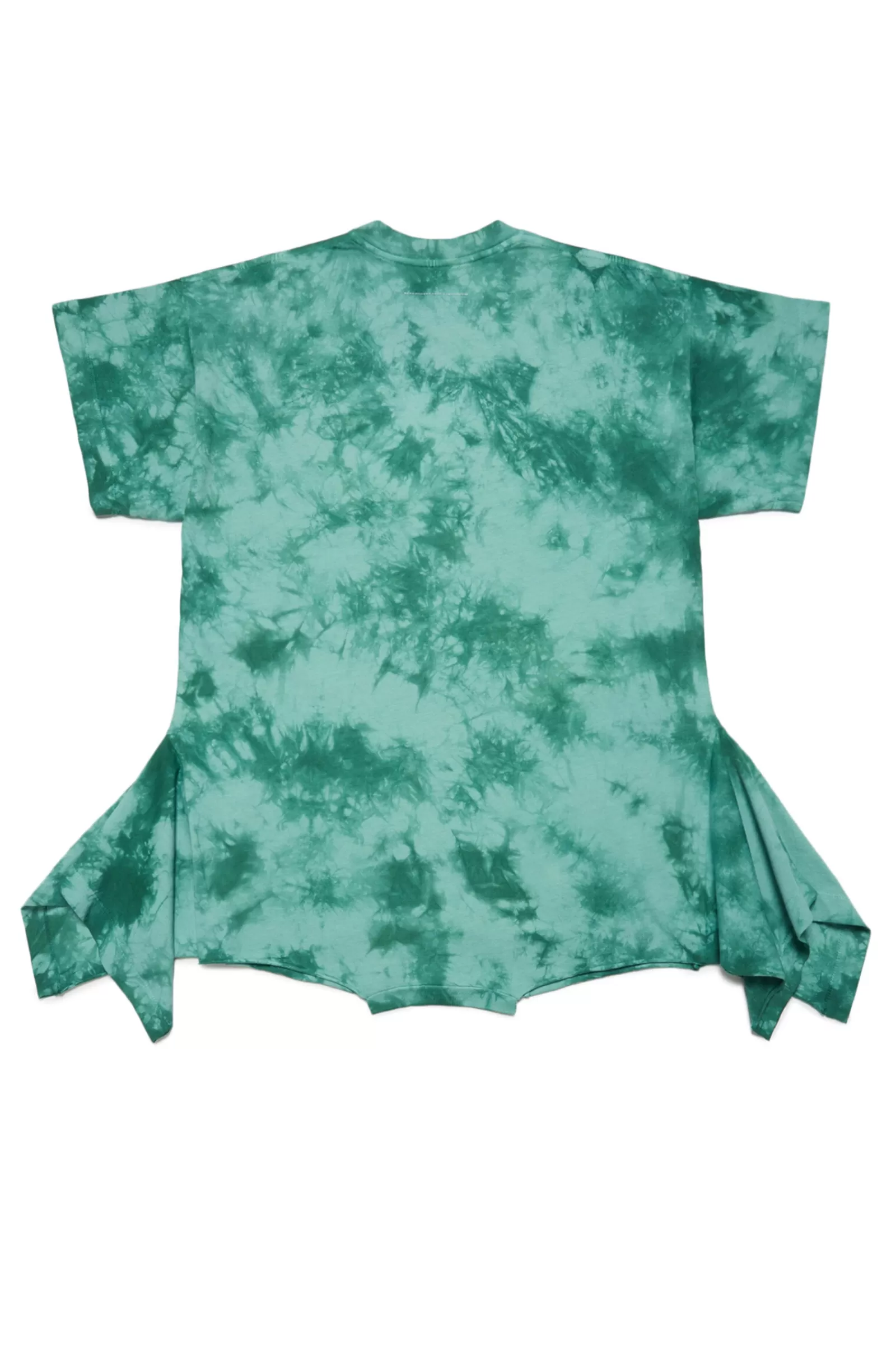 Vestiti<MM6 MAISON MARGIELA Abito Upside-Down Verde Effetto Tie-Dye In Jersey Verde Foresta