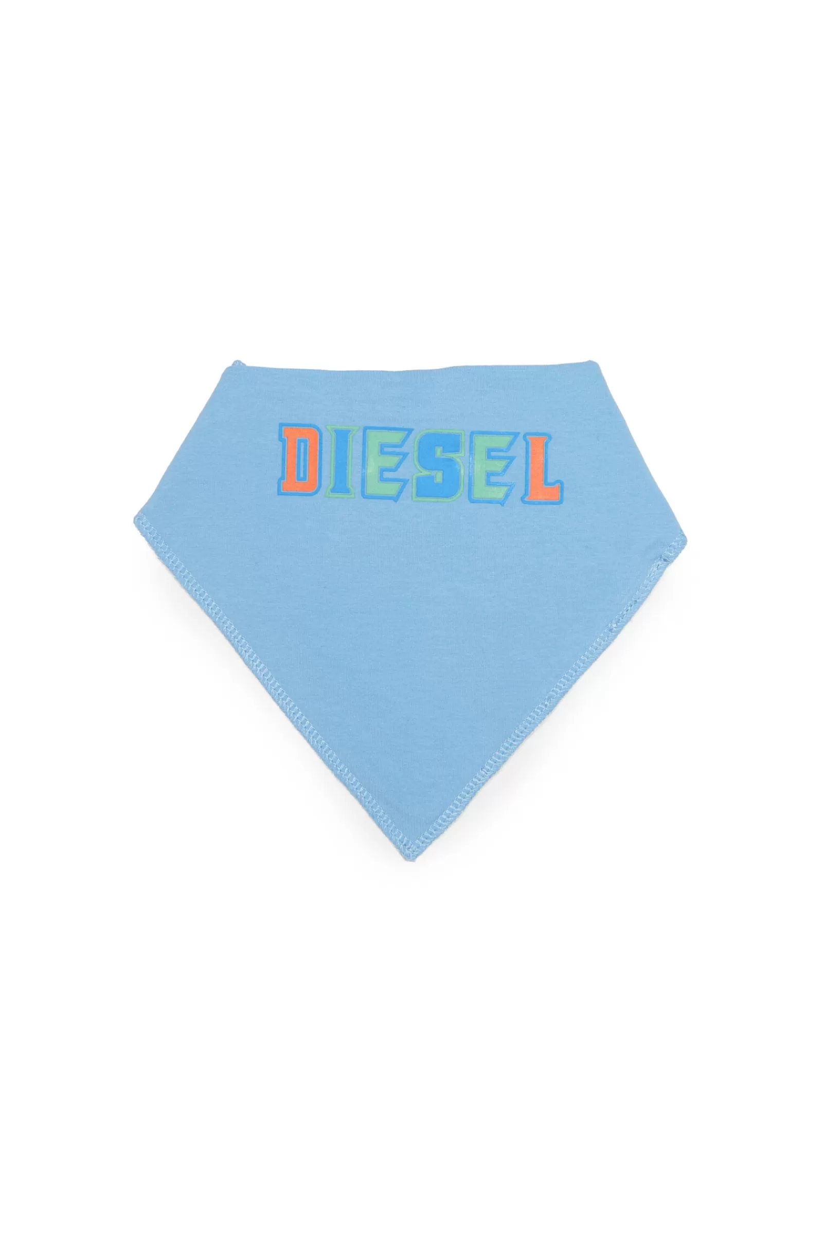 Accessori<DIESEL Bavaglino Blu In Jersey Con Logo Blu Crespo