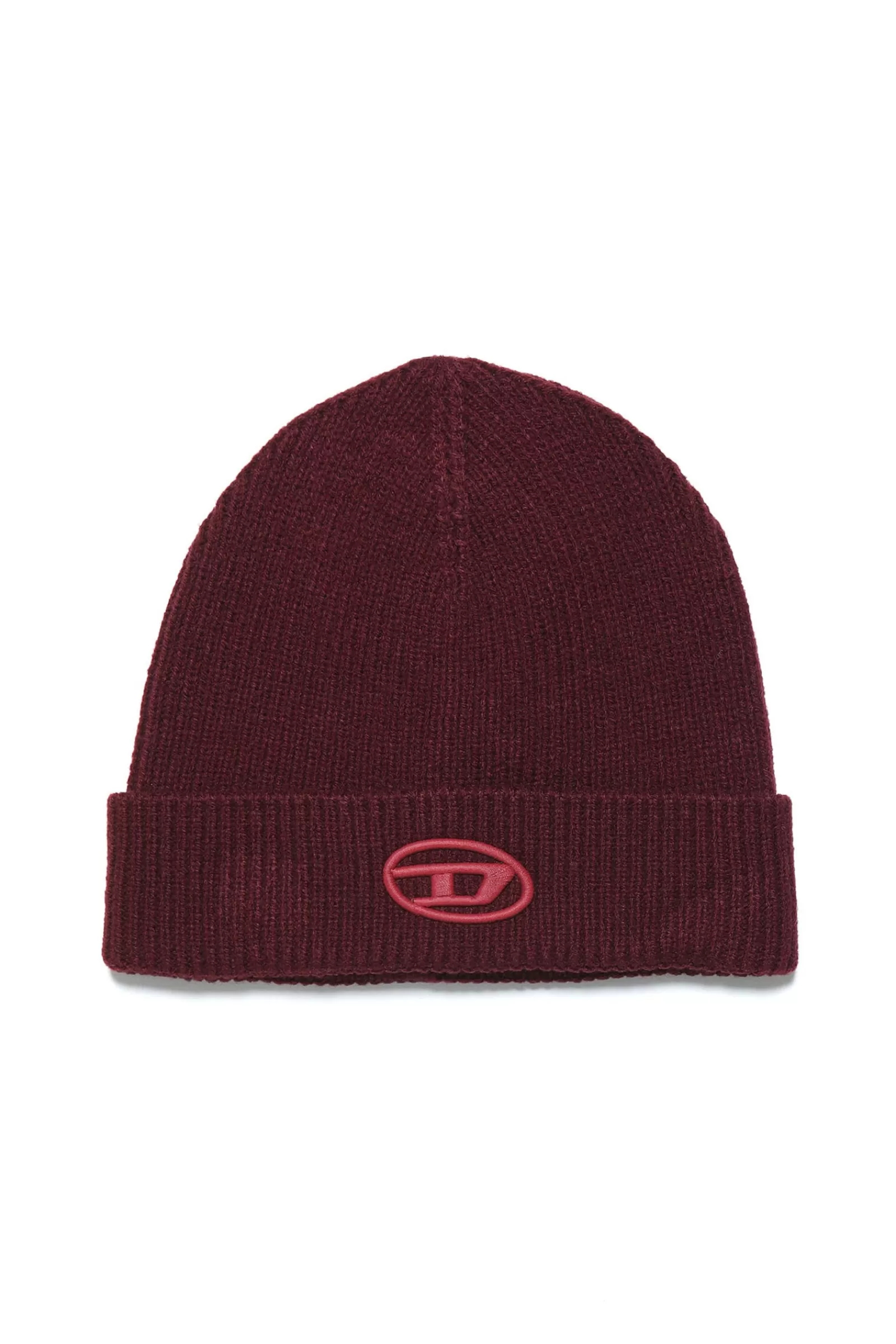 Berretti E Cappelli<DIESEL Berretto Beanie Con Logo Ricamato Vino