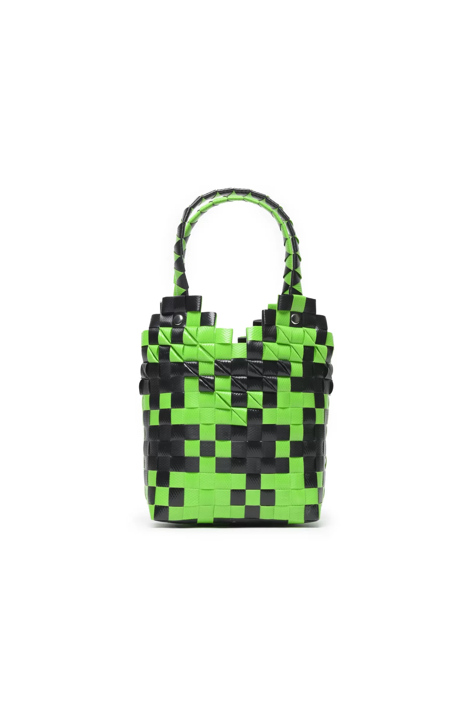 Borse E Zaini<MARNI Borsa Ad Intreccio Diamond Basket Verde Mela