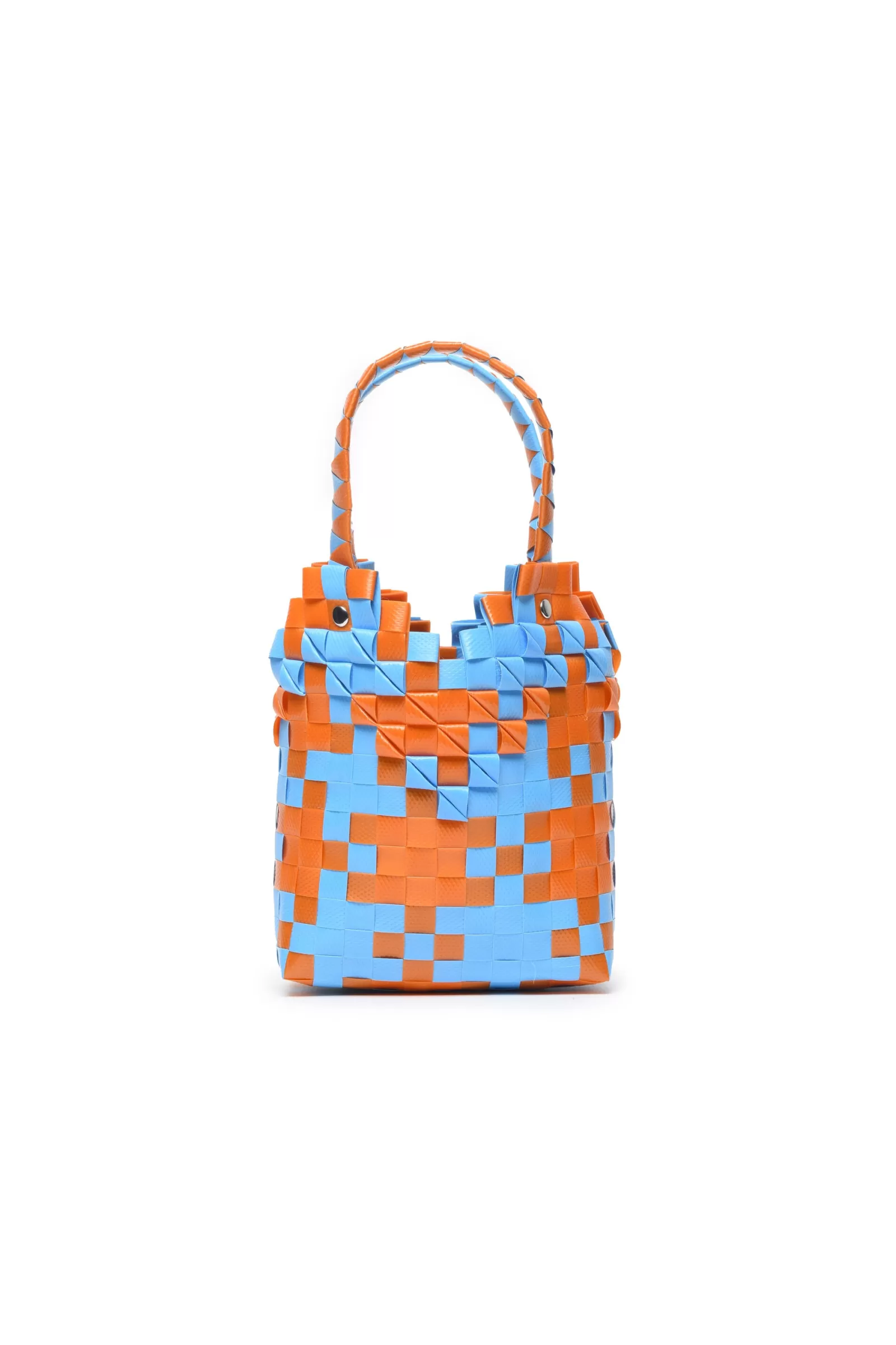 Borse E Zaini<MARNI Borsa Ad Intreccio Diamond Basket Arancione Tigre