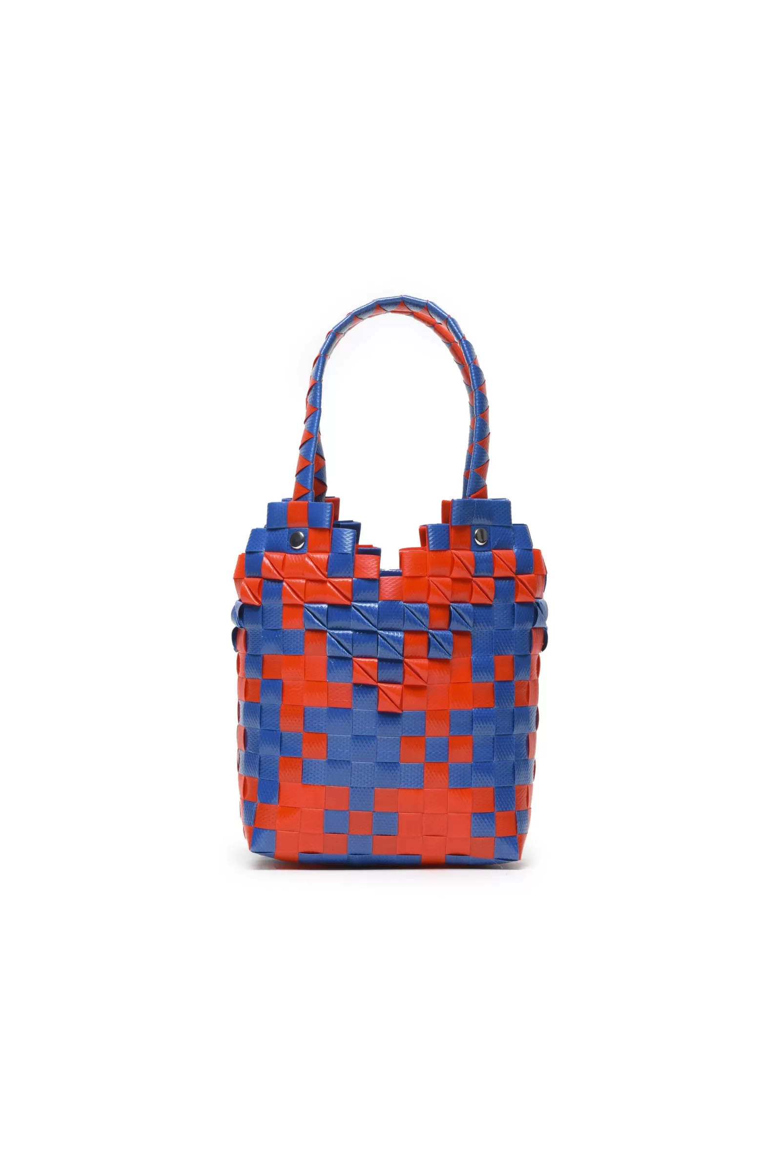 Borse E Zaini<MARNI Borsa Ad Intreccio Diamond Basket Rosso Fuoco