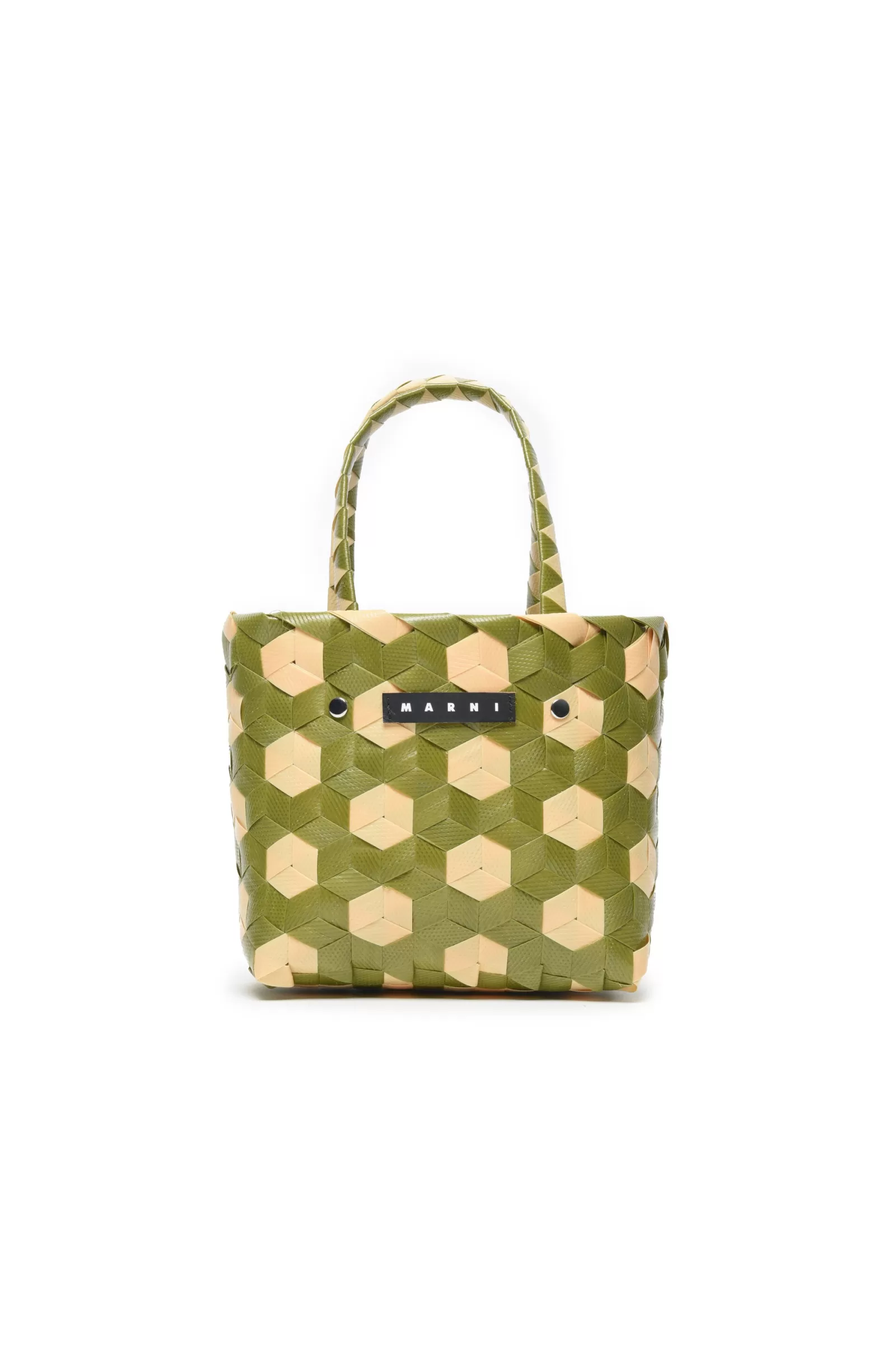 Borse E Zaini<MARNI Borsa Dot Bag Ad Intreccio Verde Salvia