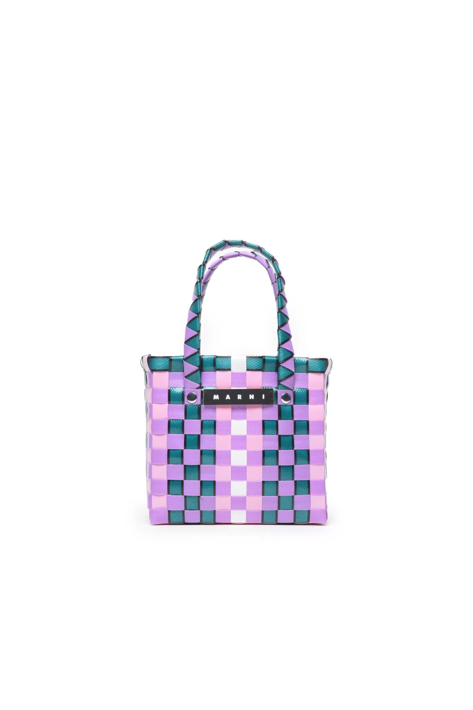 Borse E Zaini<MARNI Borsa Micro Basket Bag Ad Intreccio Lavanda