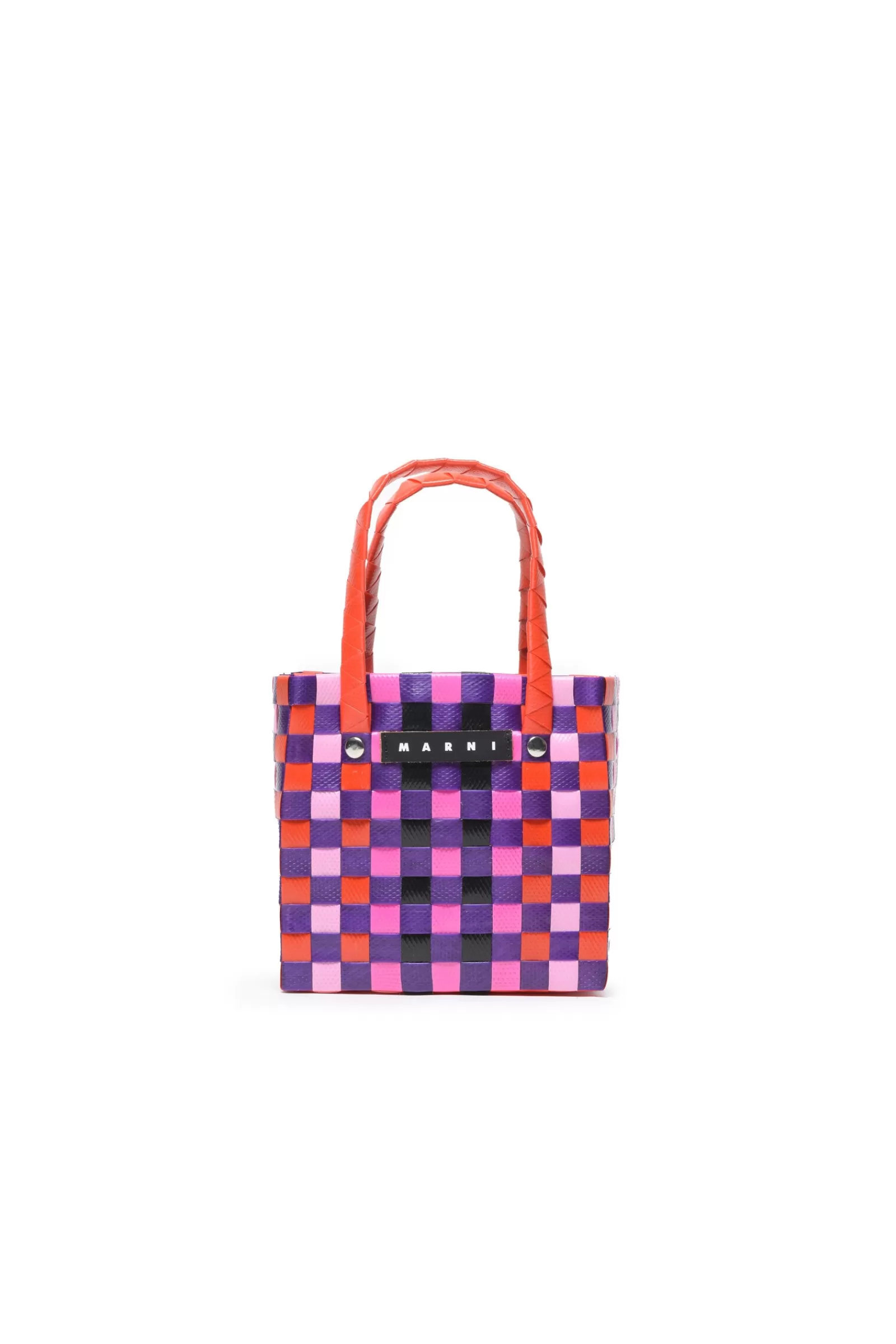 Borse E Zaini<MARNI Borsa Micro Basket Bag Ad Intreccio Ibisco