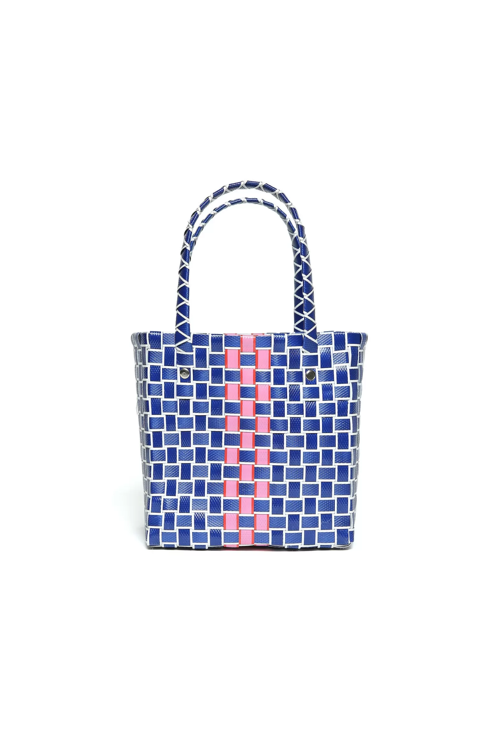 Borse E Zaini<MARNI Box Basket Bag Blu Con Logo Azzurro Crepuscolo