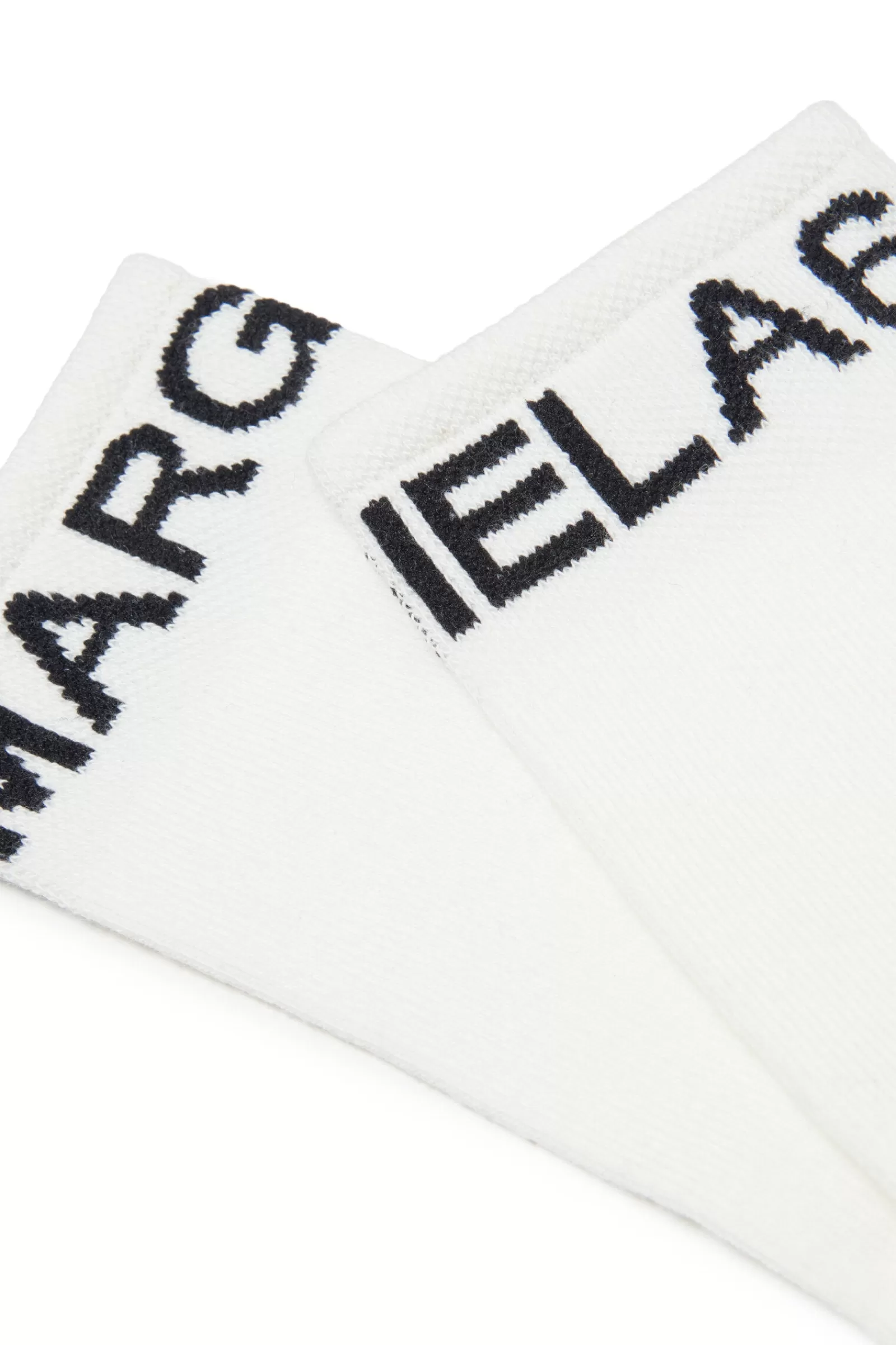 Calzini<MM6 MAISON MARGIELA Calzini Bianchi In Cotone Con Logo Bianco