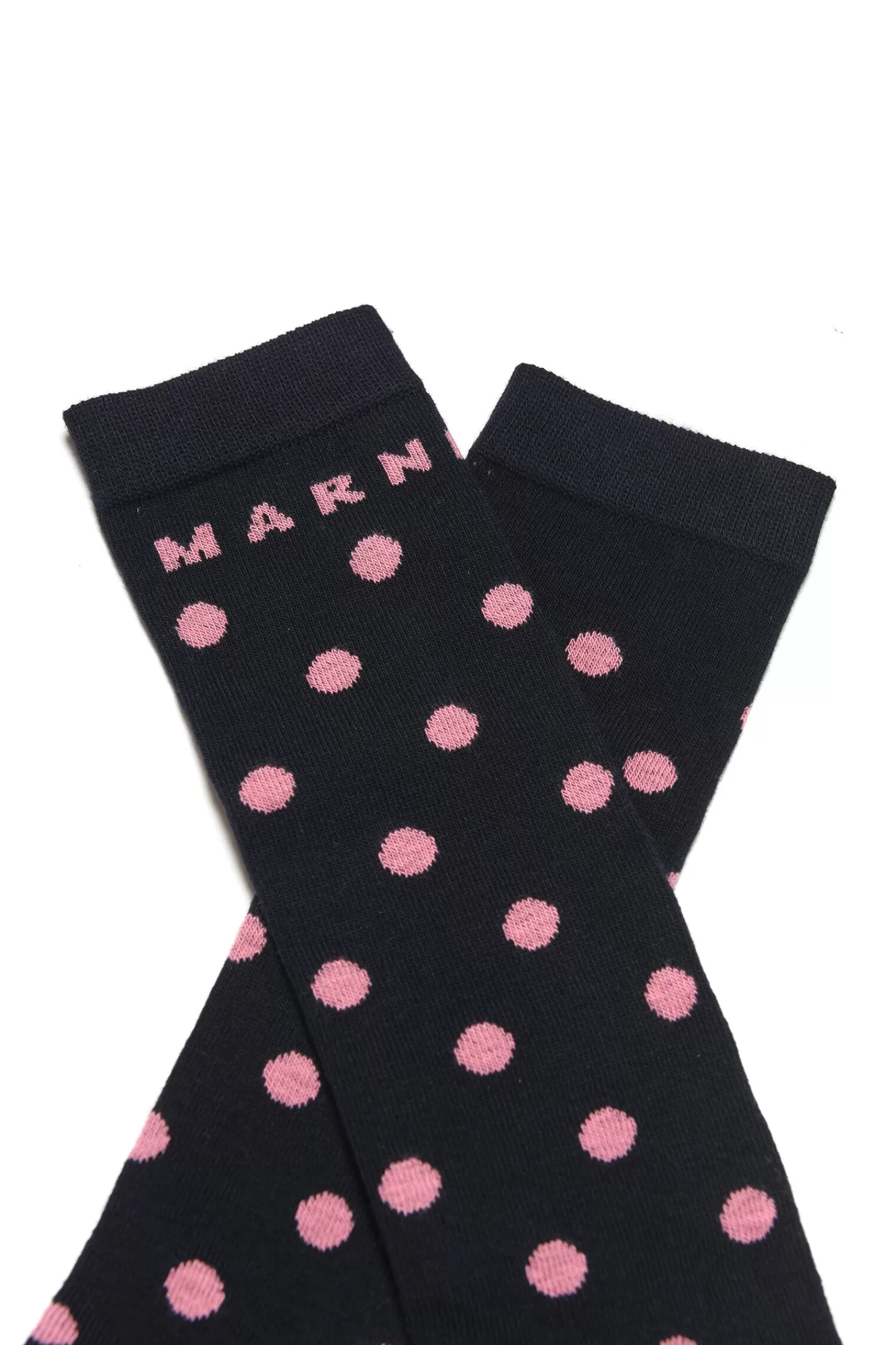 Calzini<MARNI Calzini In Cotone A Motivo Allover Dots Blu Navy