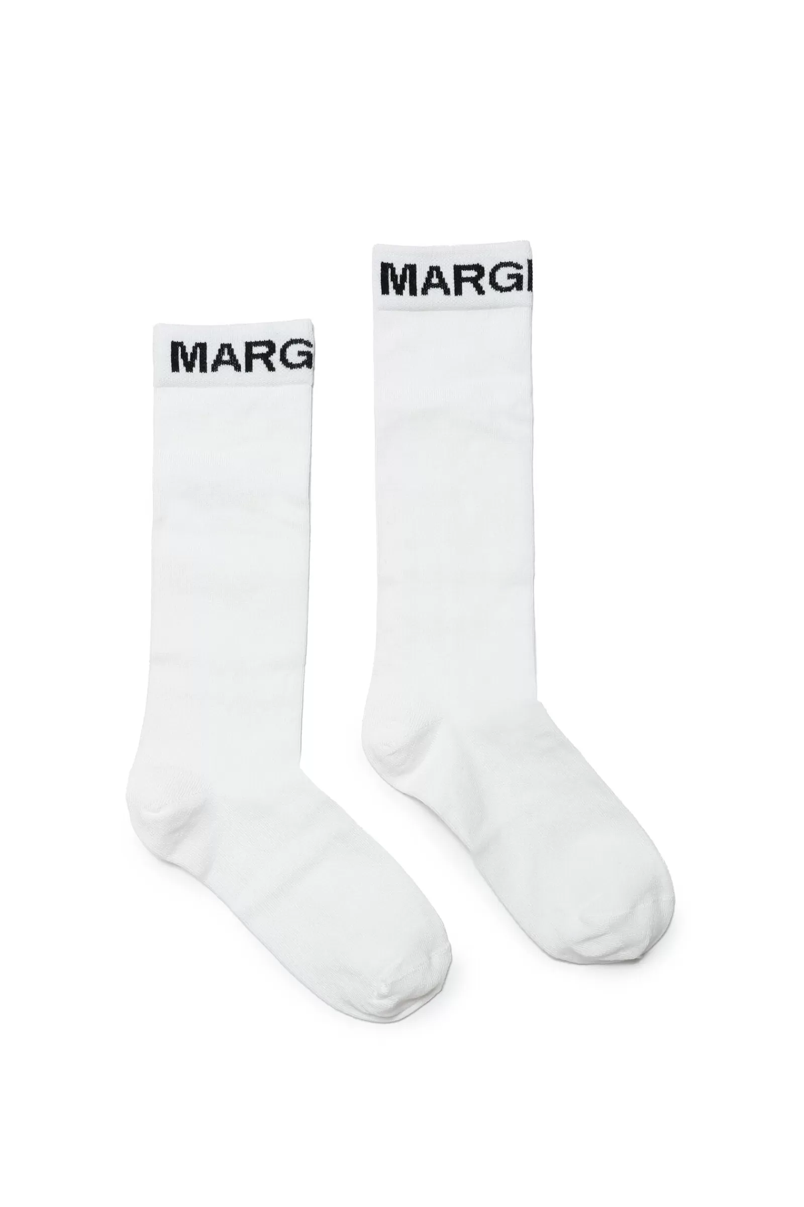 Calzini<MM6 MAISON MARGIELA Calzini In Misto Cotone Con Logo Bianco