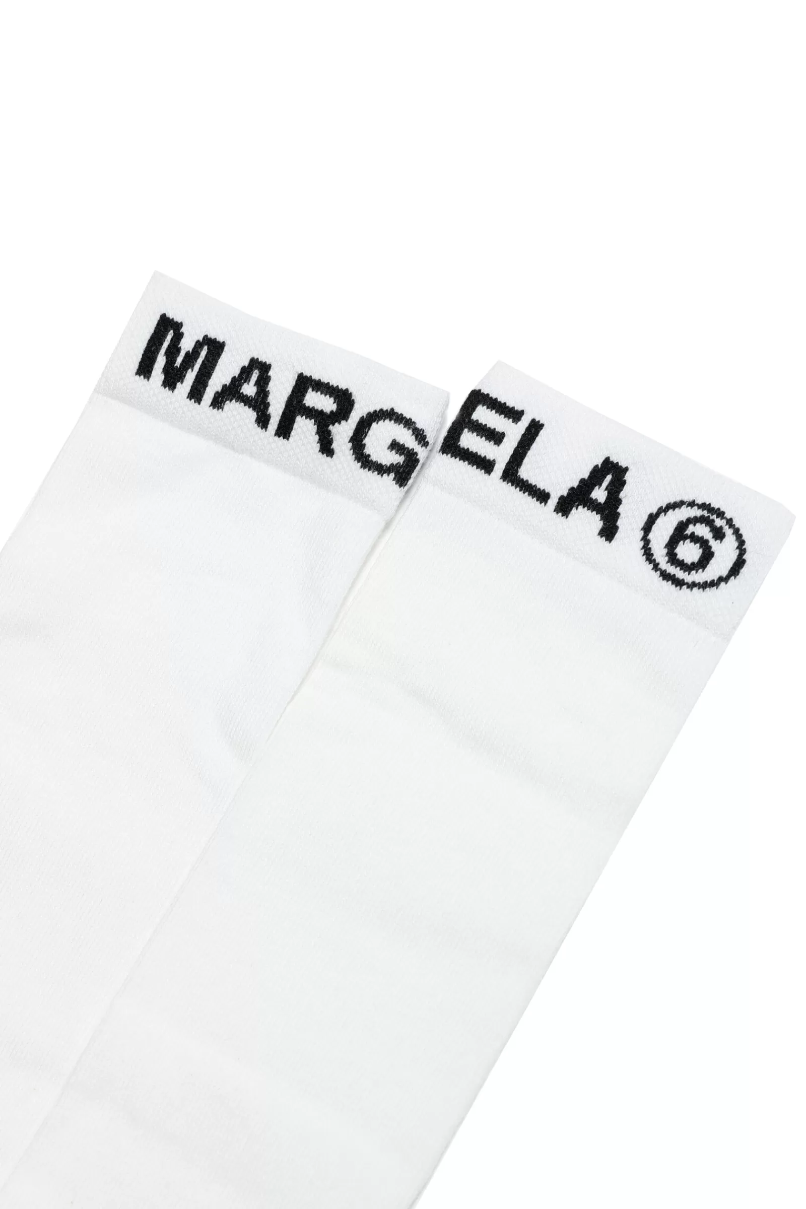 Calzini<MM6 MAISON MARGIELA Calzini In Misto Cotone Con Logo Bianco