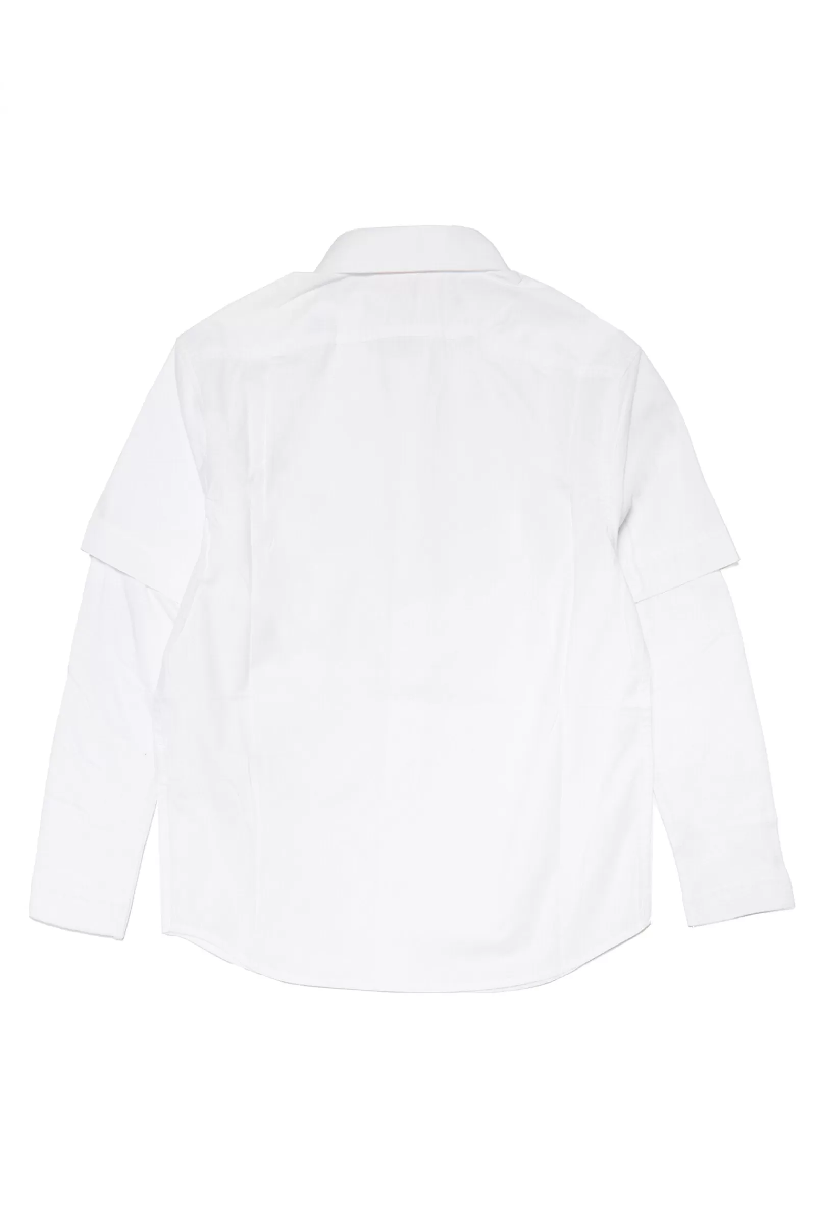 Camicie<DIESEL Camicia Bianca Con Maglia A Contrasto Bianco