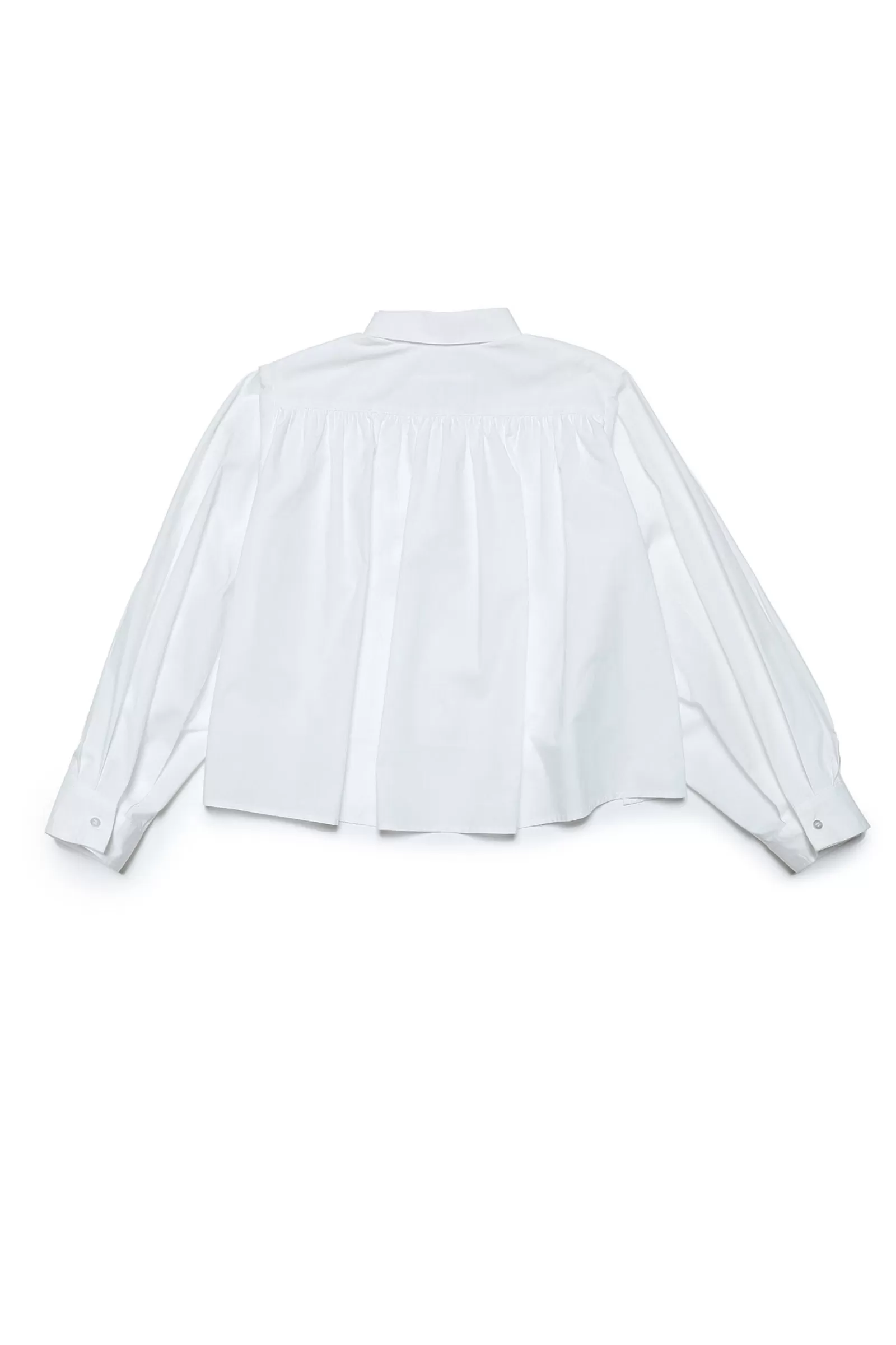 Camicie<MM6 MAISON MARGIELA Camicia Crop In Popeline Con Schiena Plissettata Bianco