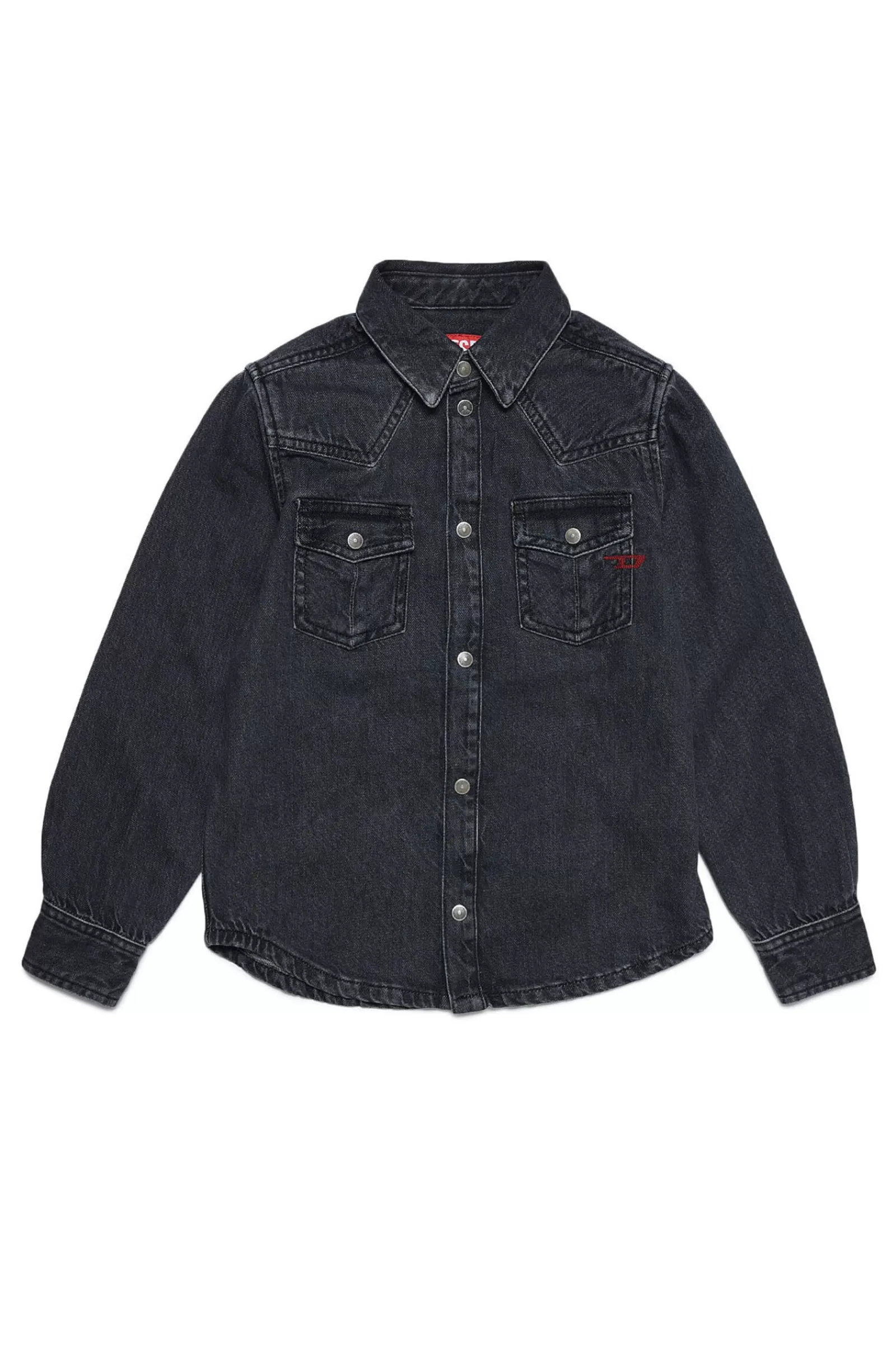 Camicie<DIESEL Camicia In Light Denim Nero