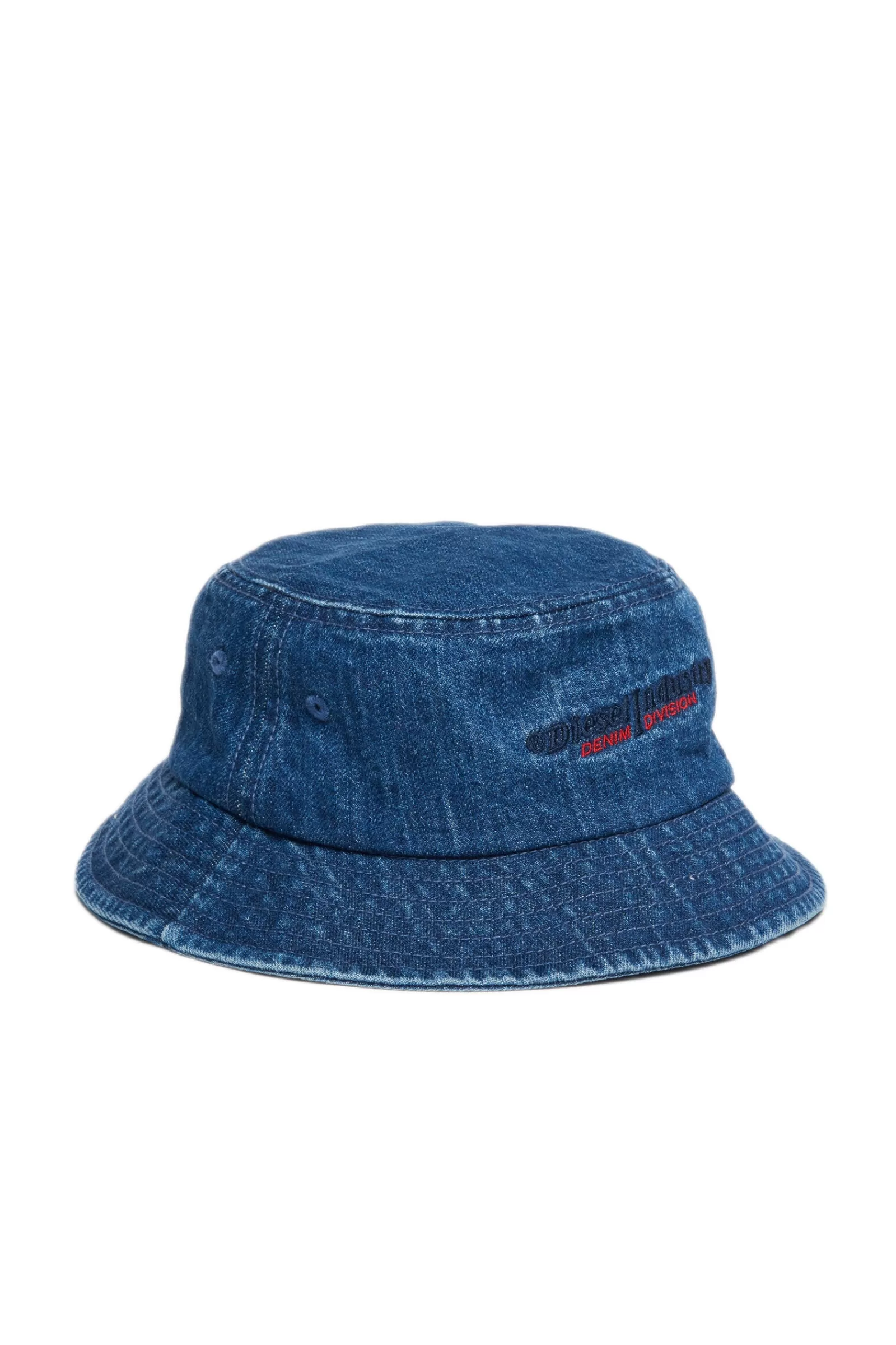 Berretti E Cappelli<DIESEL Cappello Alla Pescatora In Denim Con Logo Blu Denim