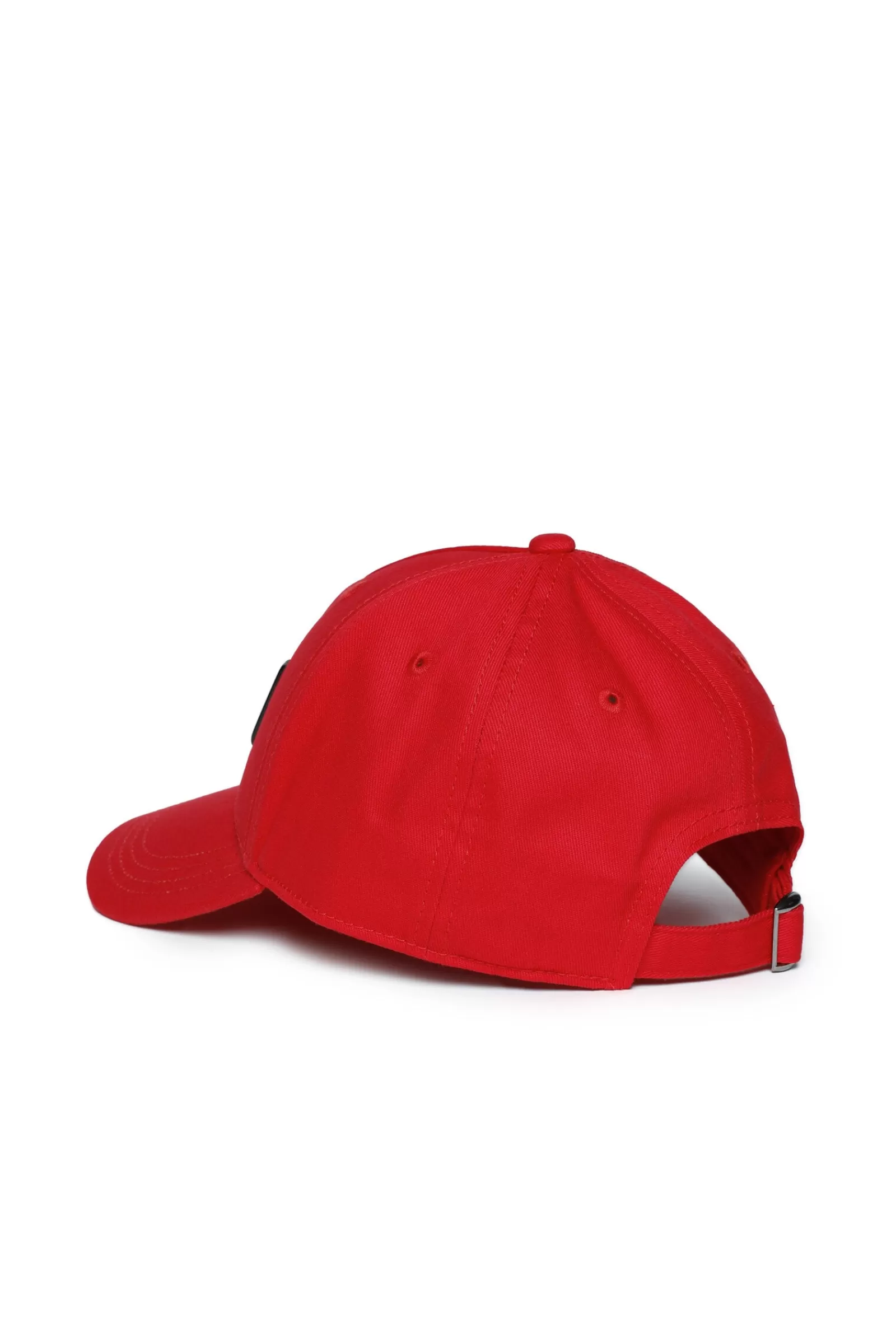 Berretti E Cappelli<N°21 Cappello Da Baseball In Gabardina Con Logo Ciliegino