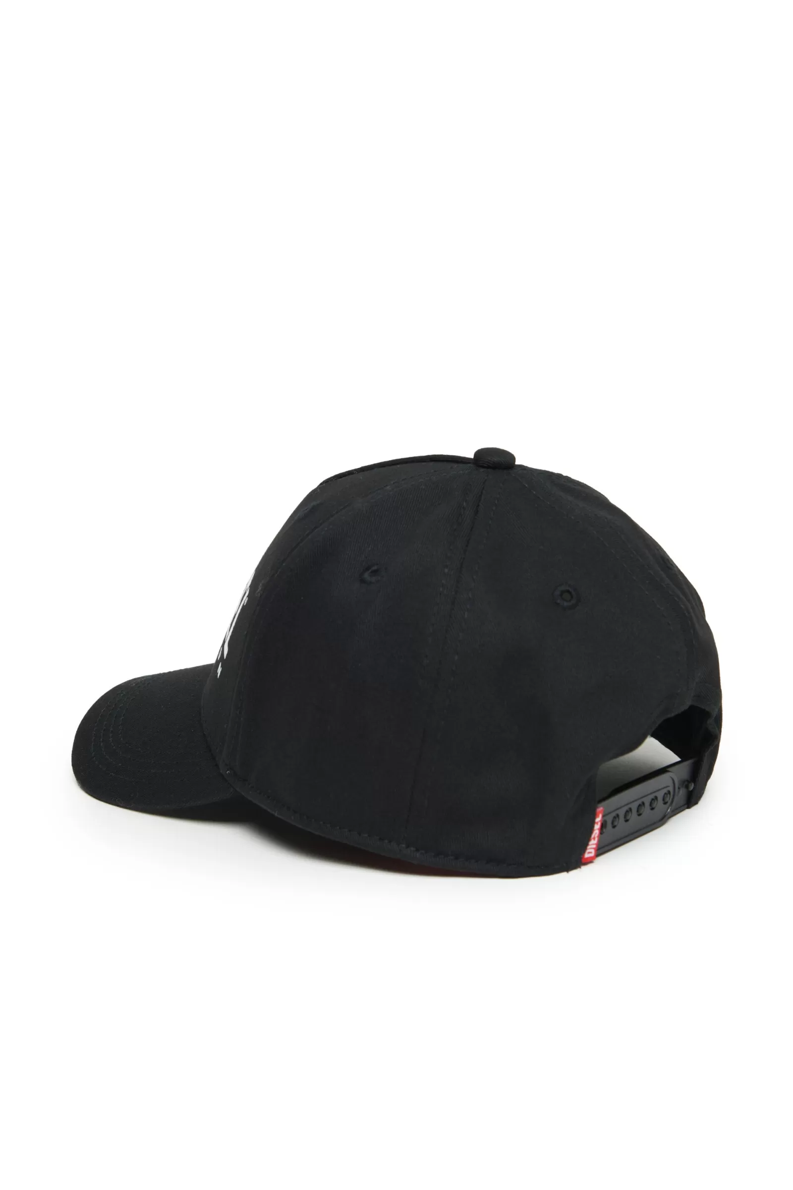 Berretti E Cappelli<DIESEL Cappello Da Baseball In Gabardina Con Logo  Nero