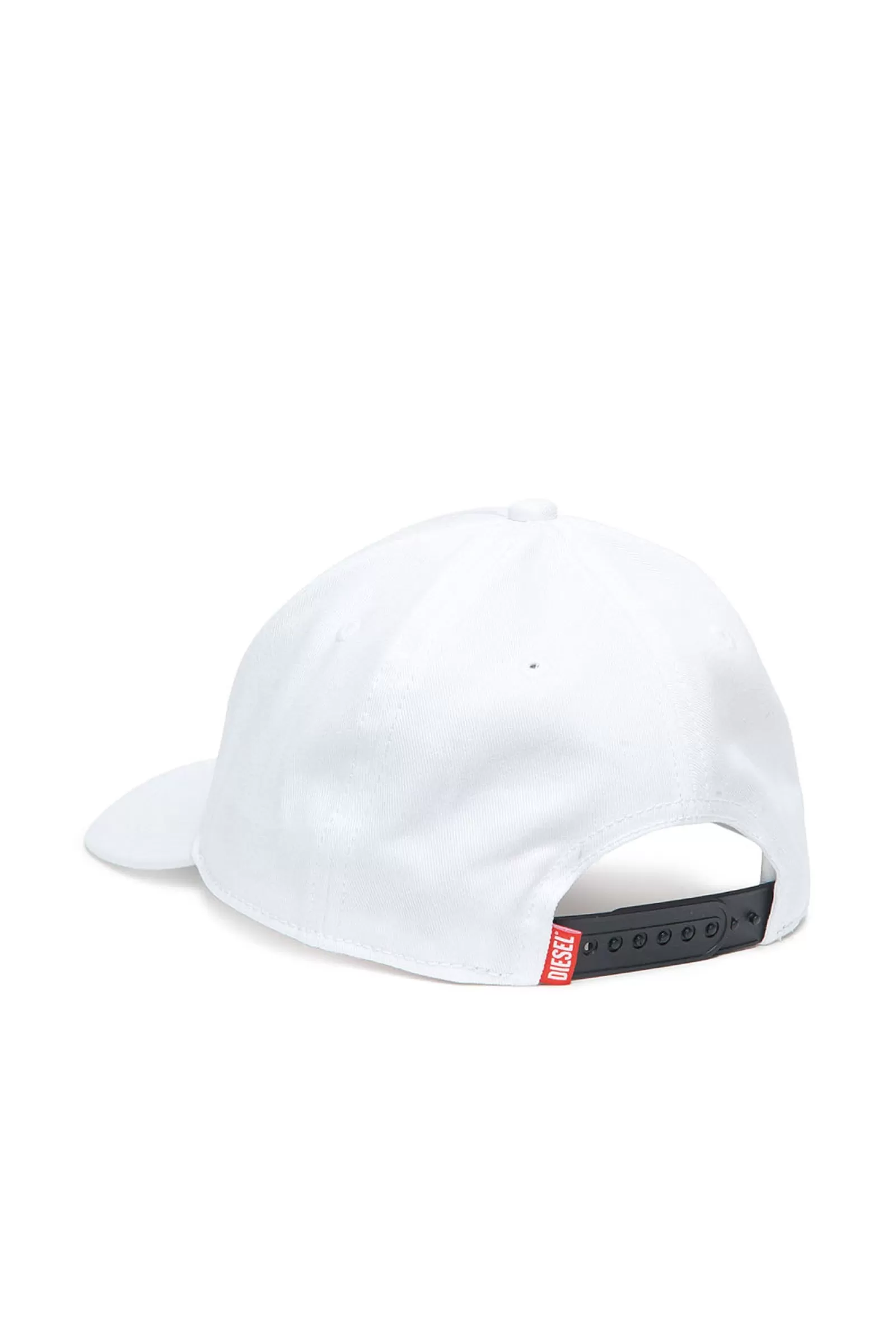 Berretti E Cappelli<DIESEL Cappello Da Baseball In Gabardina Con Logo  Bianco