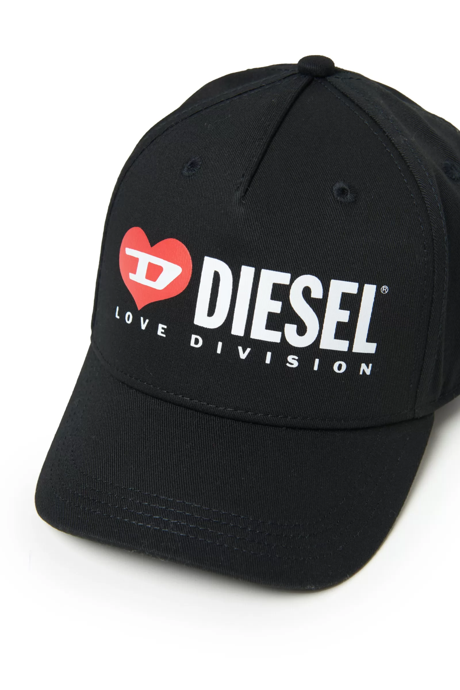 Berretti E Cappelli<DIESEL Cappello Da Baseball In Gabardina Con Logo  Nero