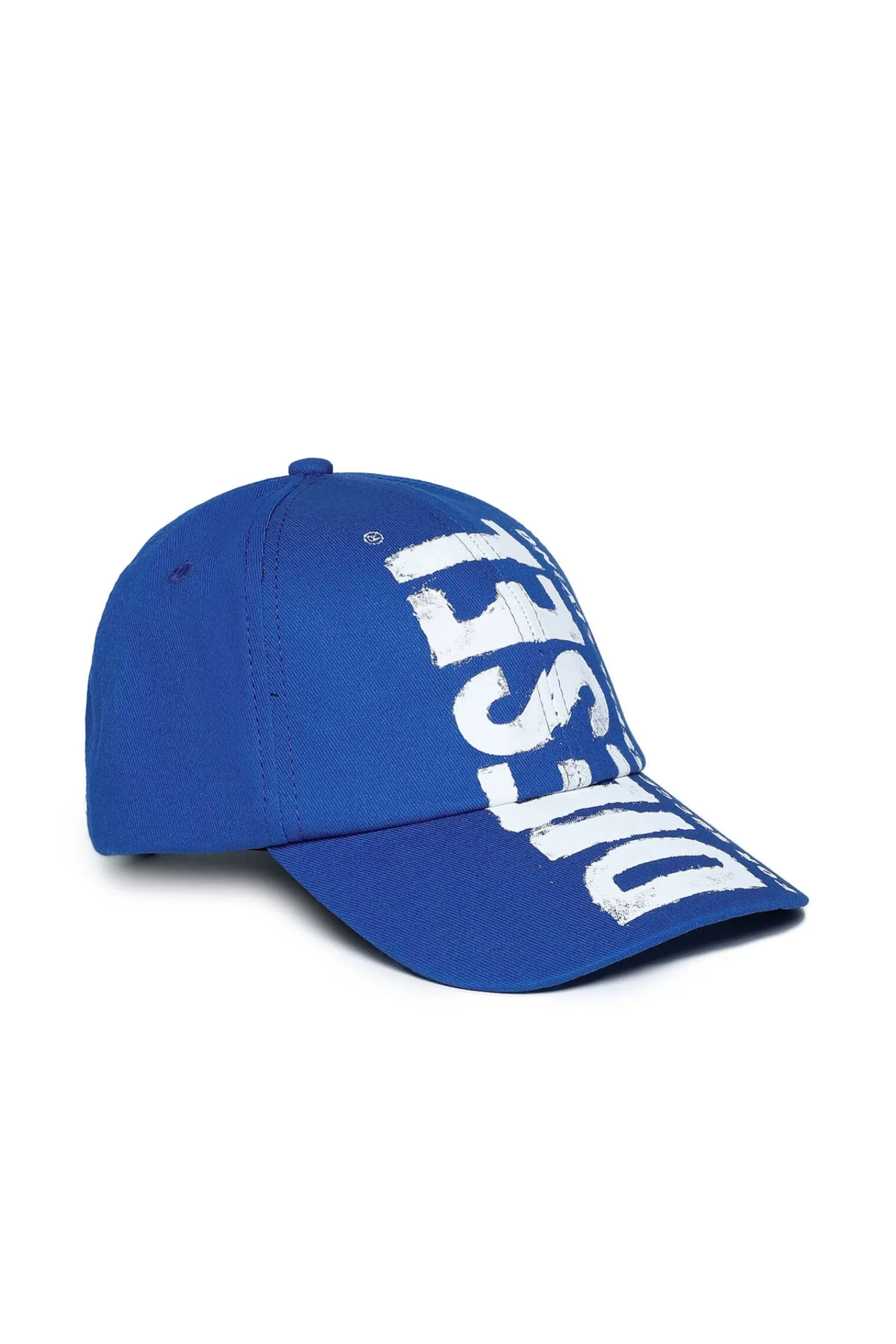 Berretti E Cappelli<DIESEL Cappello Da Baseball In Gabardina Con Logo Effetto Acquarello Surf The Web