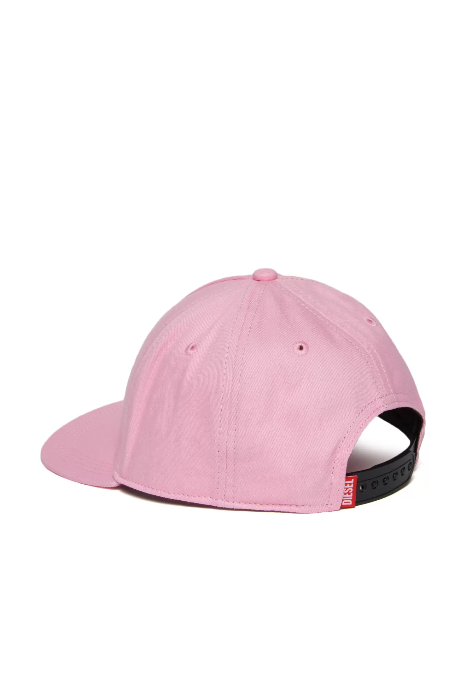 Berretti E Cappelli<DIESEL Cappello Da Baseball Rosa In Gabardina Con Logo Rosa Pastello