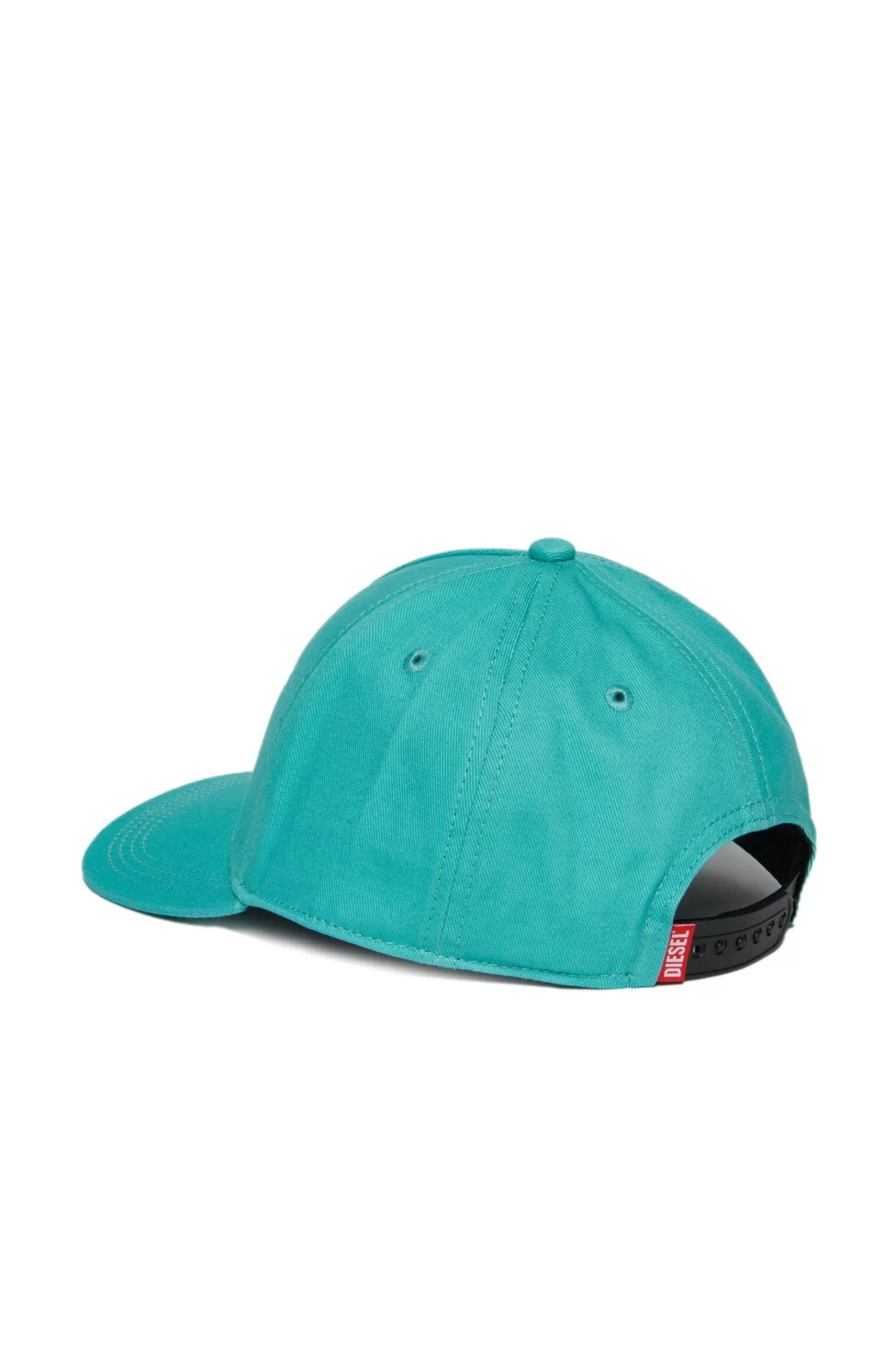 Berretti E Cappelli<DIESEL Cappello Da Baseball Verde In Gabardina Con Logo Verde Katydid