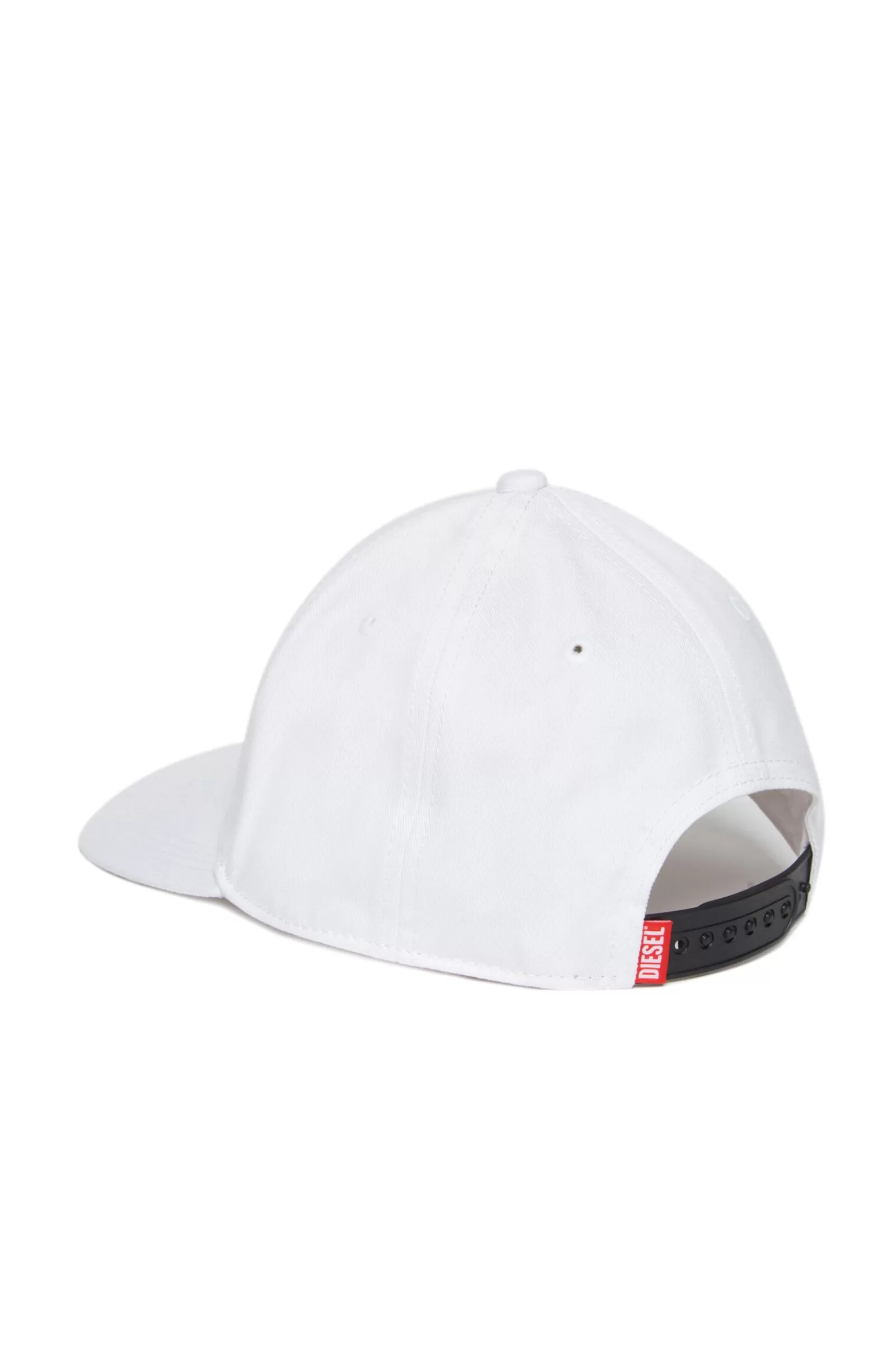 Berretti E Cappelli<DIESEL Cappello Da Basket In Gabardina Con Logo Bianco