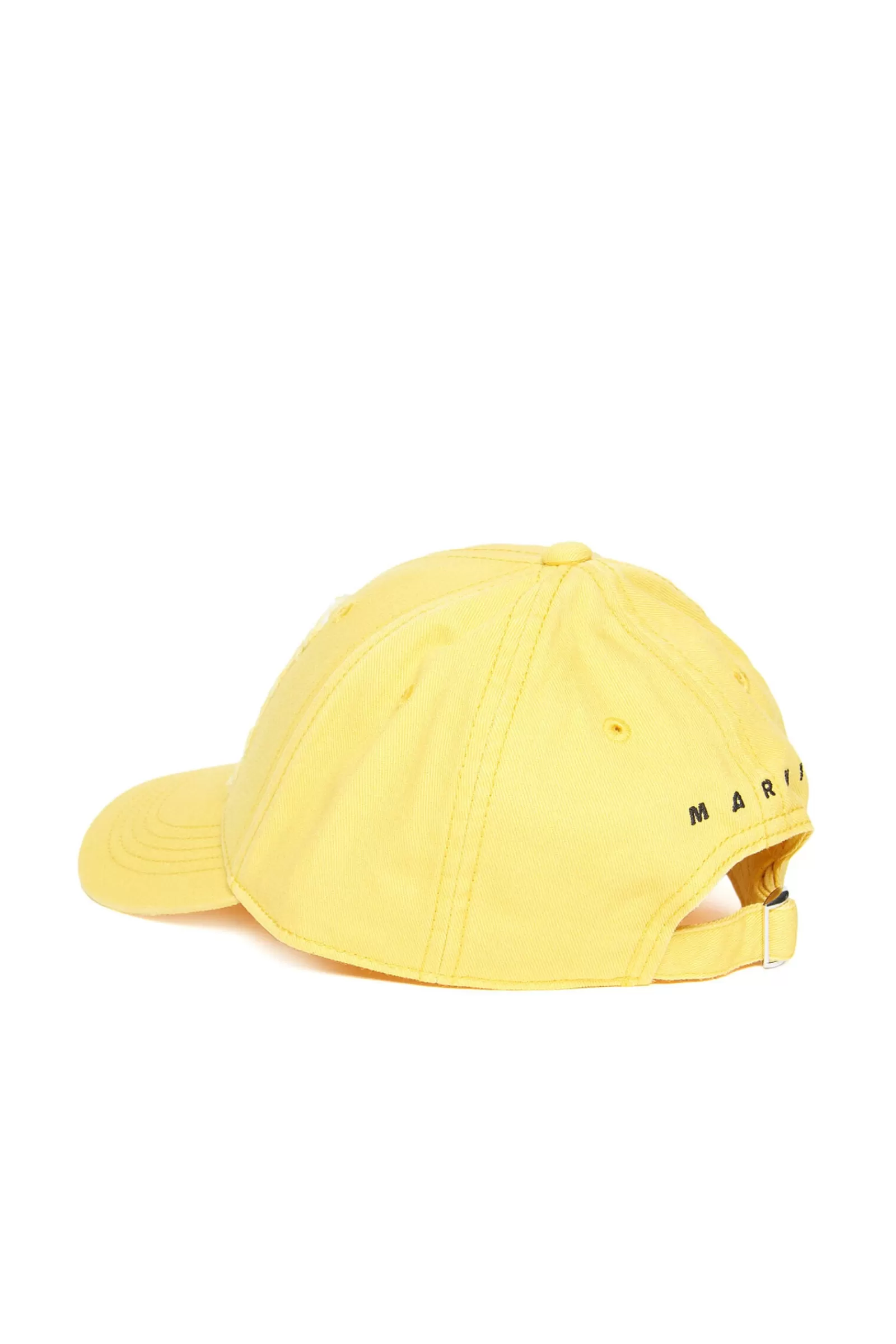 Berretti E Cappelli<MARNI Cappello Giallo Baseball Con Logo Big M Giallo Scorza Di Limone