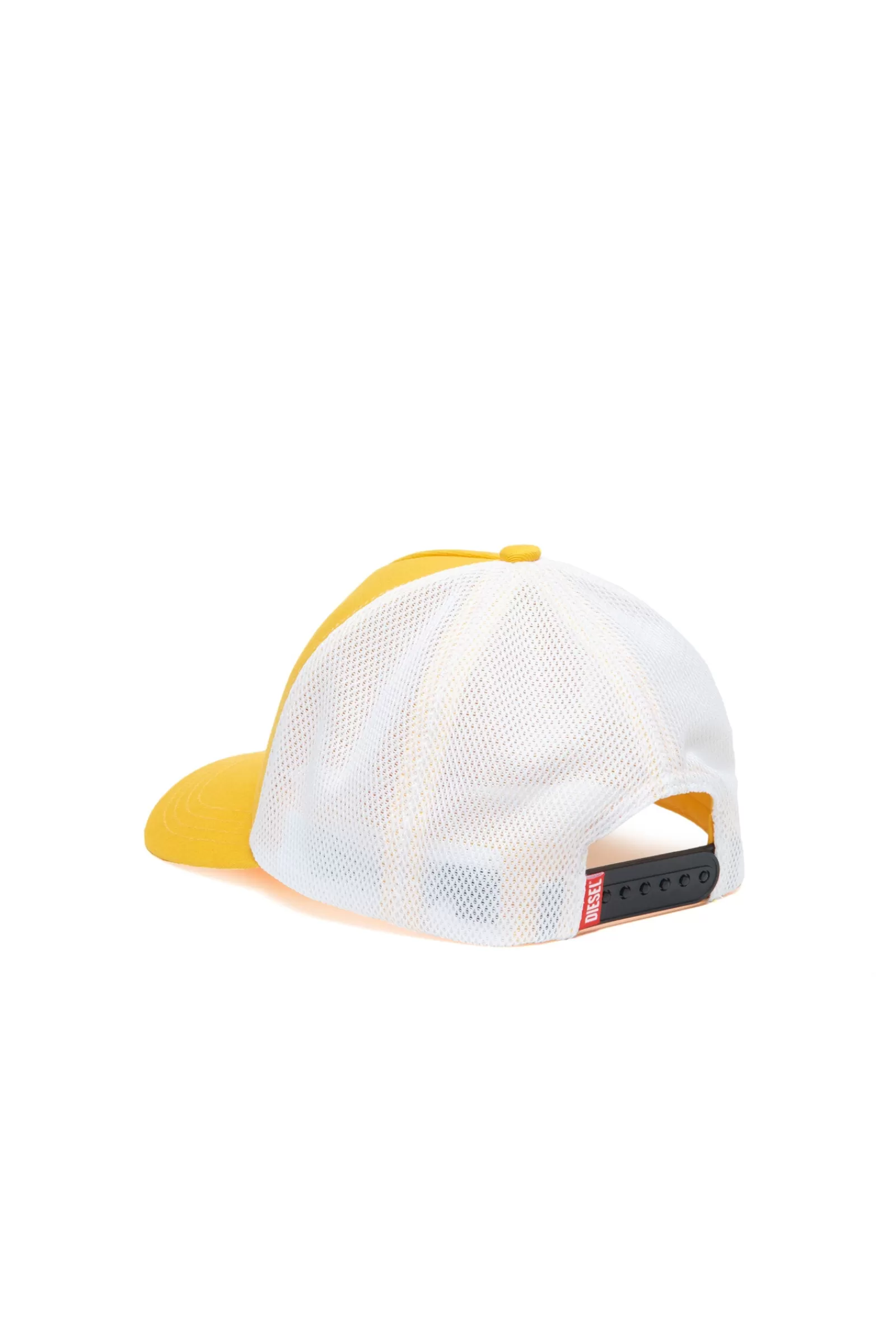 Berretti E Cappelli<DIESEL Cappello Trucker Giallo In Gabardina Con Scritta Oro