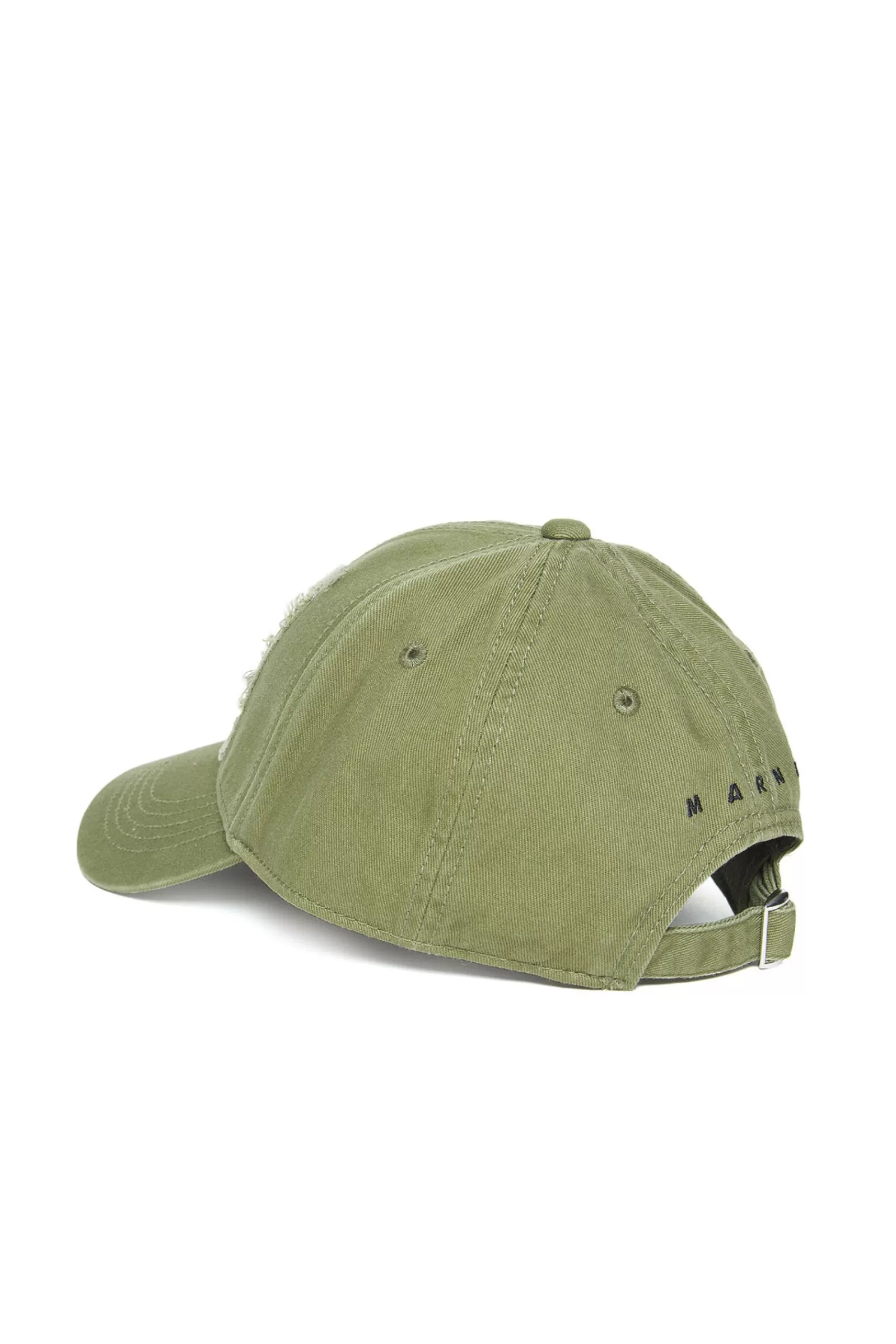 Berretti E Cappelli<MARNI Cappello Verde Baseball Con Logo Big M Cipresso