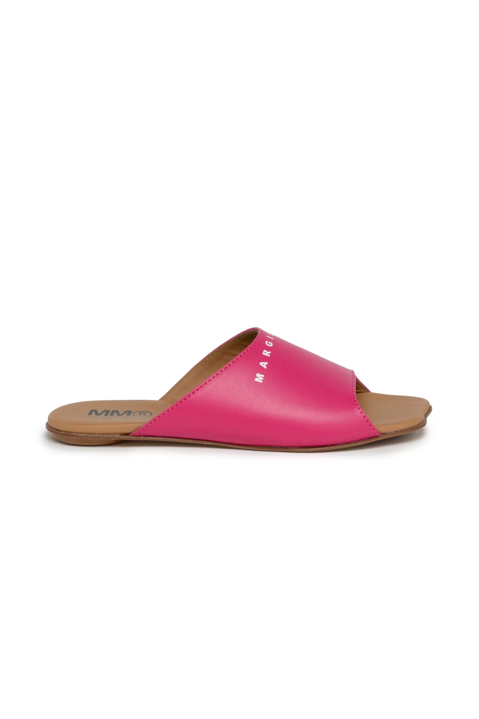 Sandali E Ciabatte<MM6 MAISON MARGIELA Ciabatte Mules Con Logo Fucsia