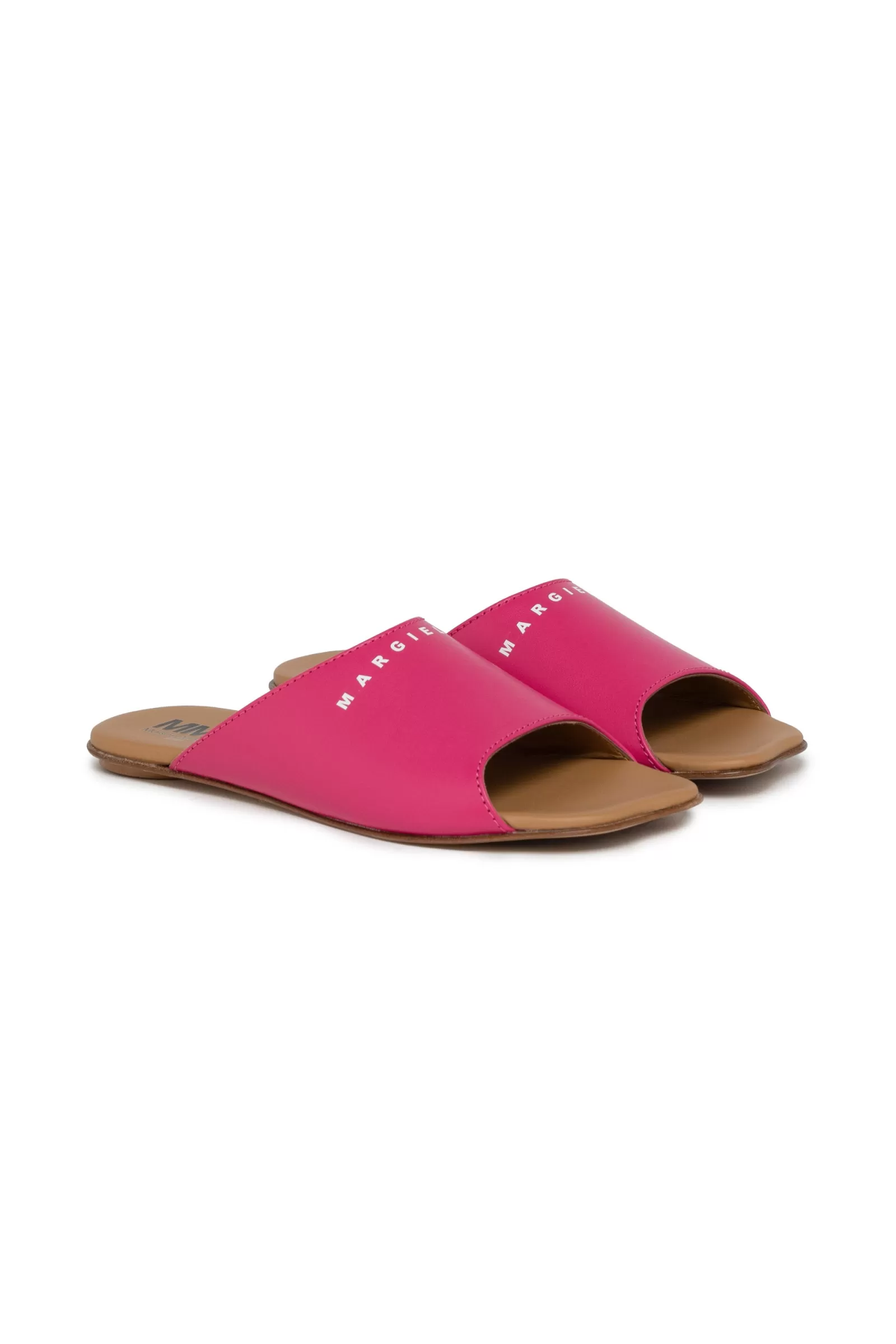 Sandali E Ciabatte<MM6 MAISON MARGIELA Ciabatte Mules Con Logo Fucsia