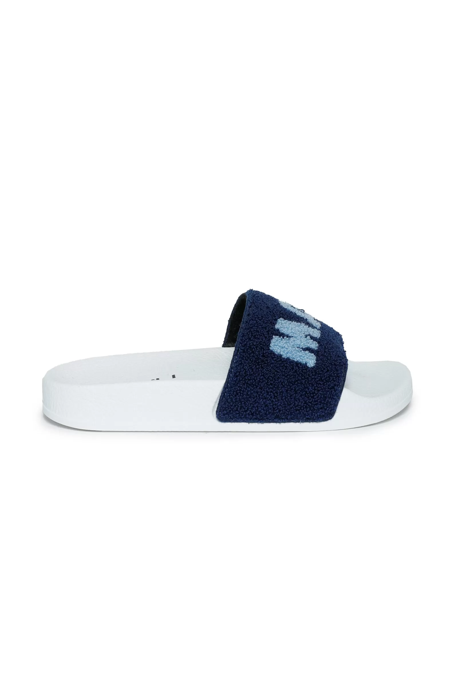 Sandali E Ciabatte<MARNI Ciabatte Slide Blu Con Maxi-Logo Blu Navy