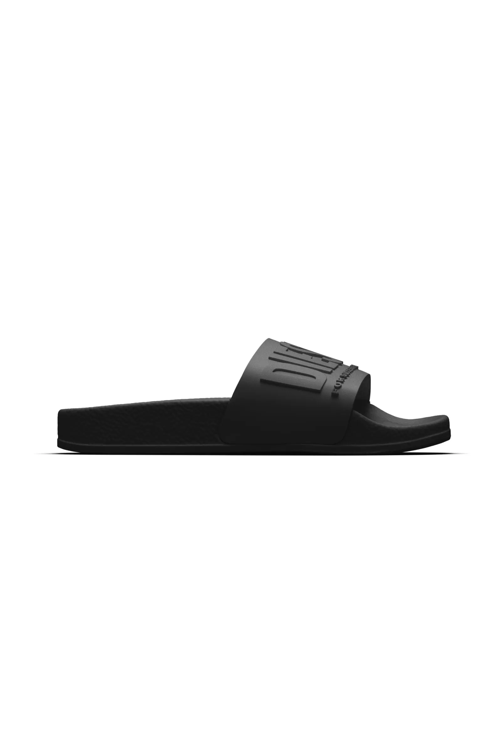 Sandali E Ciabatte<DIESEL Ciabatte Slide Mayemi Nere Con Logo Embossed Nero