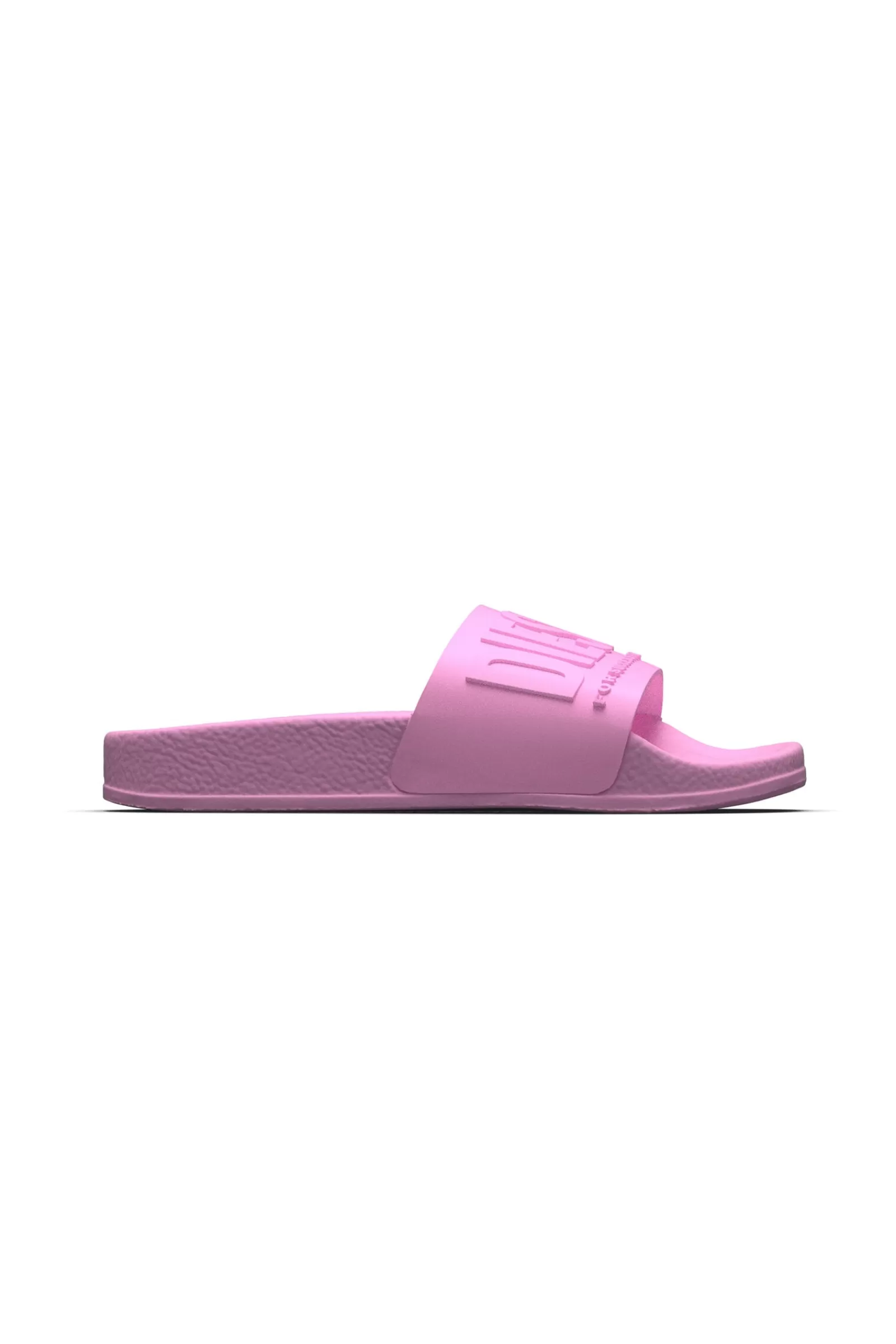 Sandali E Ciabatte<DIESEL Ciabatte Slide Mayemi Rosa Con Logo Embossed Rosa Magenta