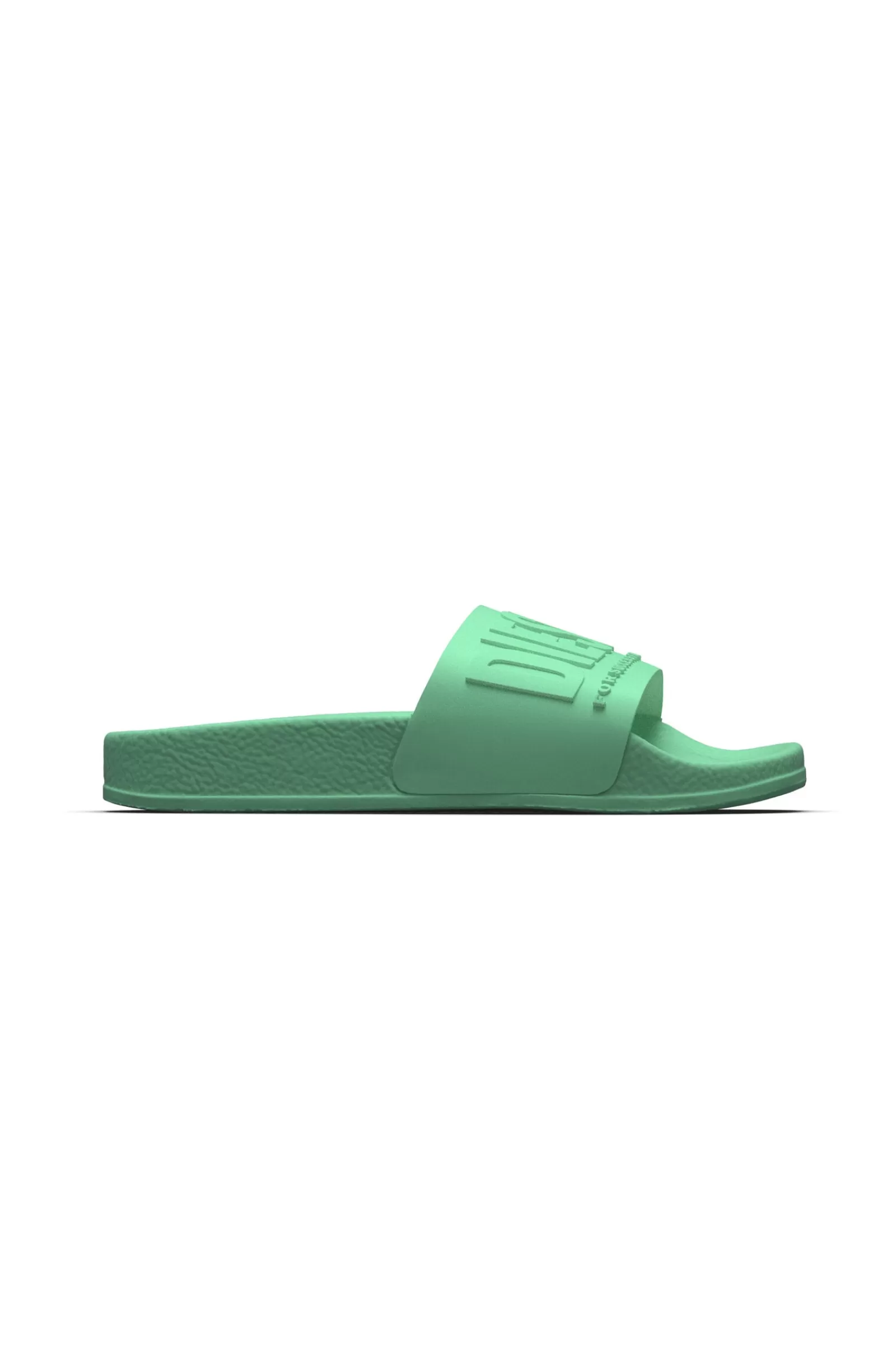 Sandali E Ciabatte<DIESEL Ciabatte Slide Mayemi Verdi Con Logo Embossed Verde Katydid