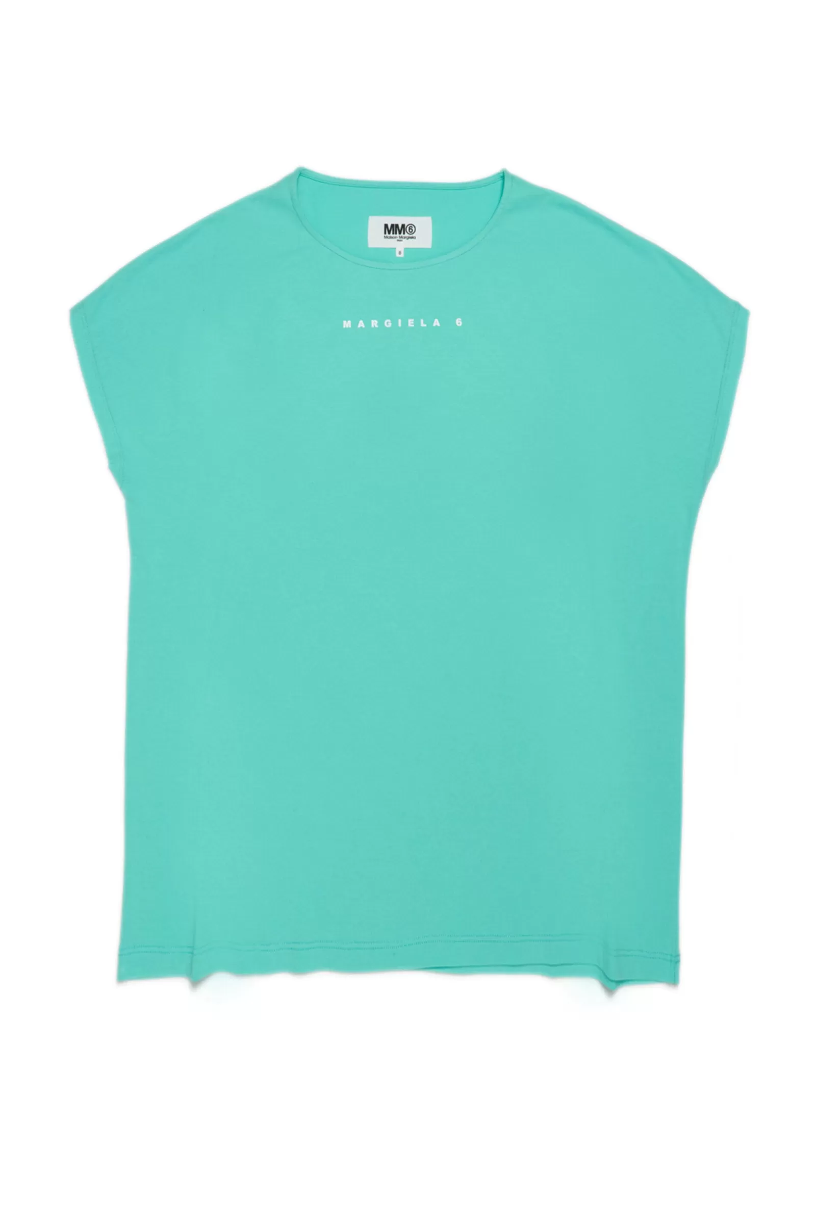 Costumi Da Bagno<MM6 MAISON MARGIELA Copricostume Acquamarina Maxi T-Shirt In Jersey Verde Acquamarina