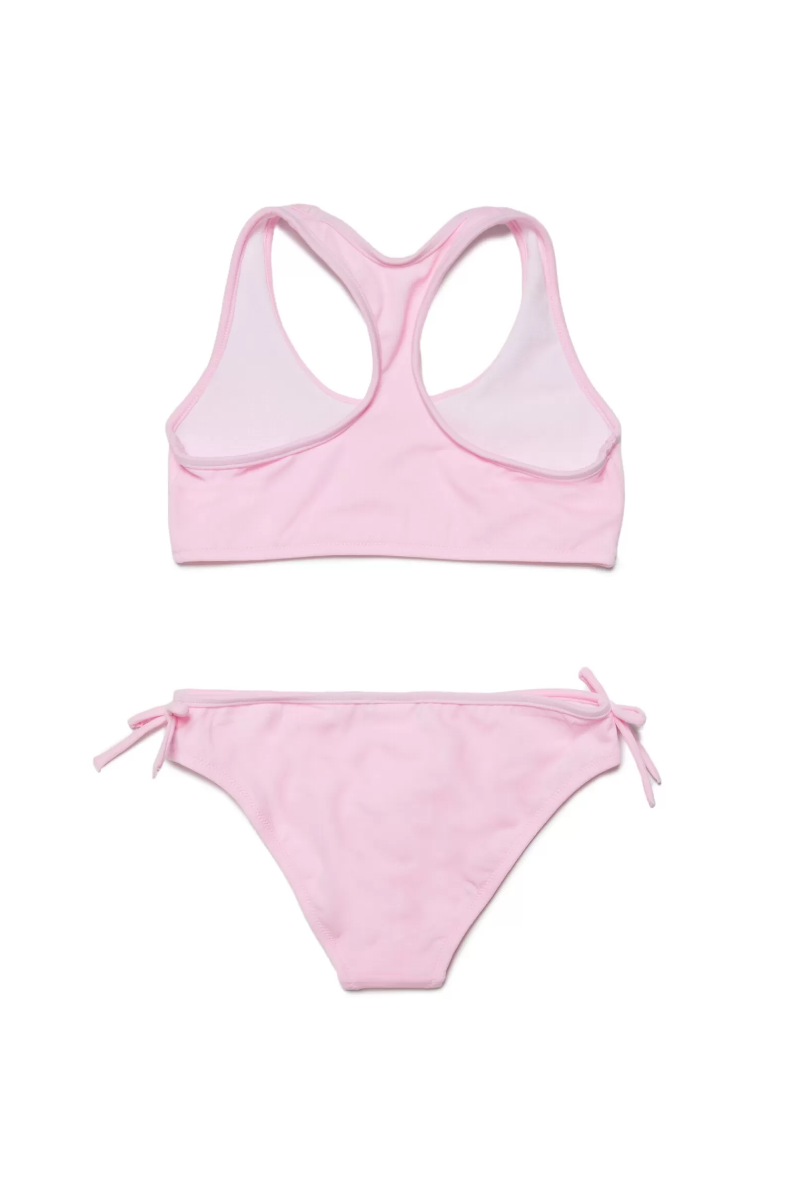 Costumi Da Bagno<N°21 Costume Bikini Rosa In Lycra Con Logo Lilla Antico