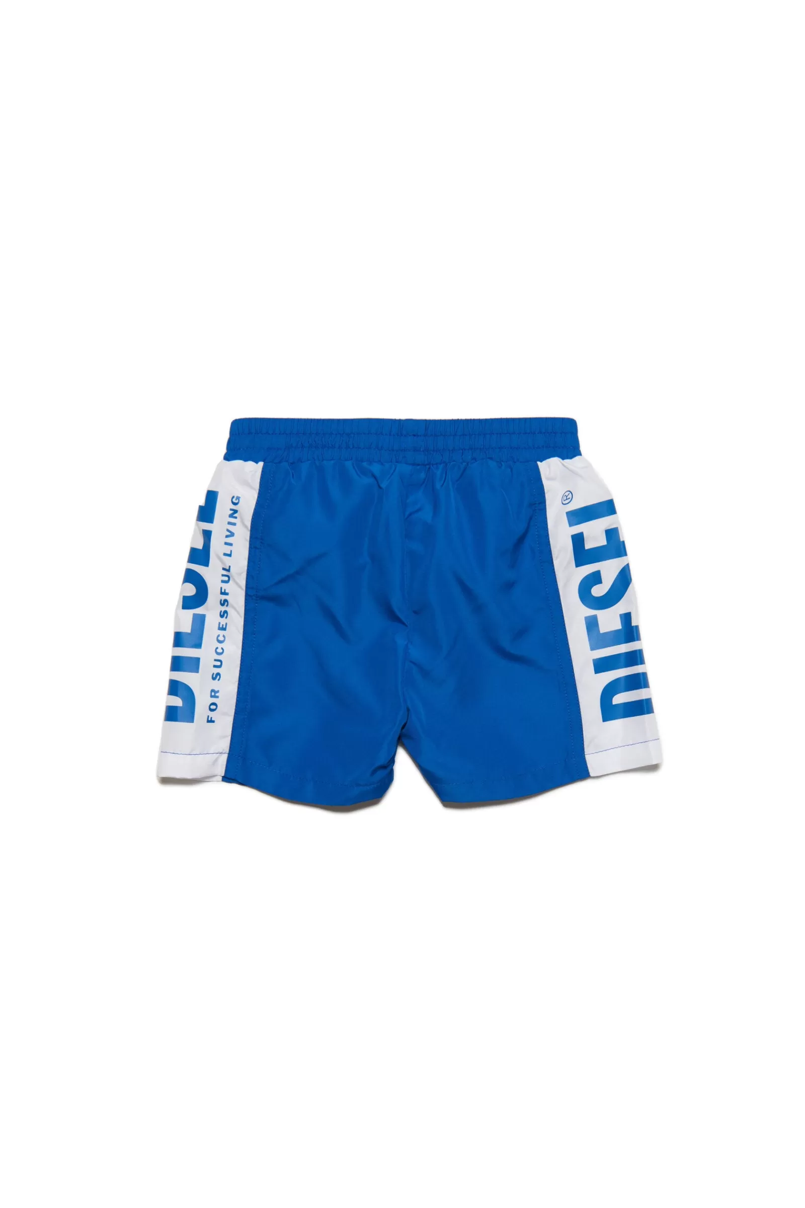 Costumi Da Bagno<DIESEL Costume Boxer Blu In Lycra Con Banda Logo Blu Principessa