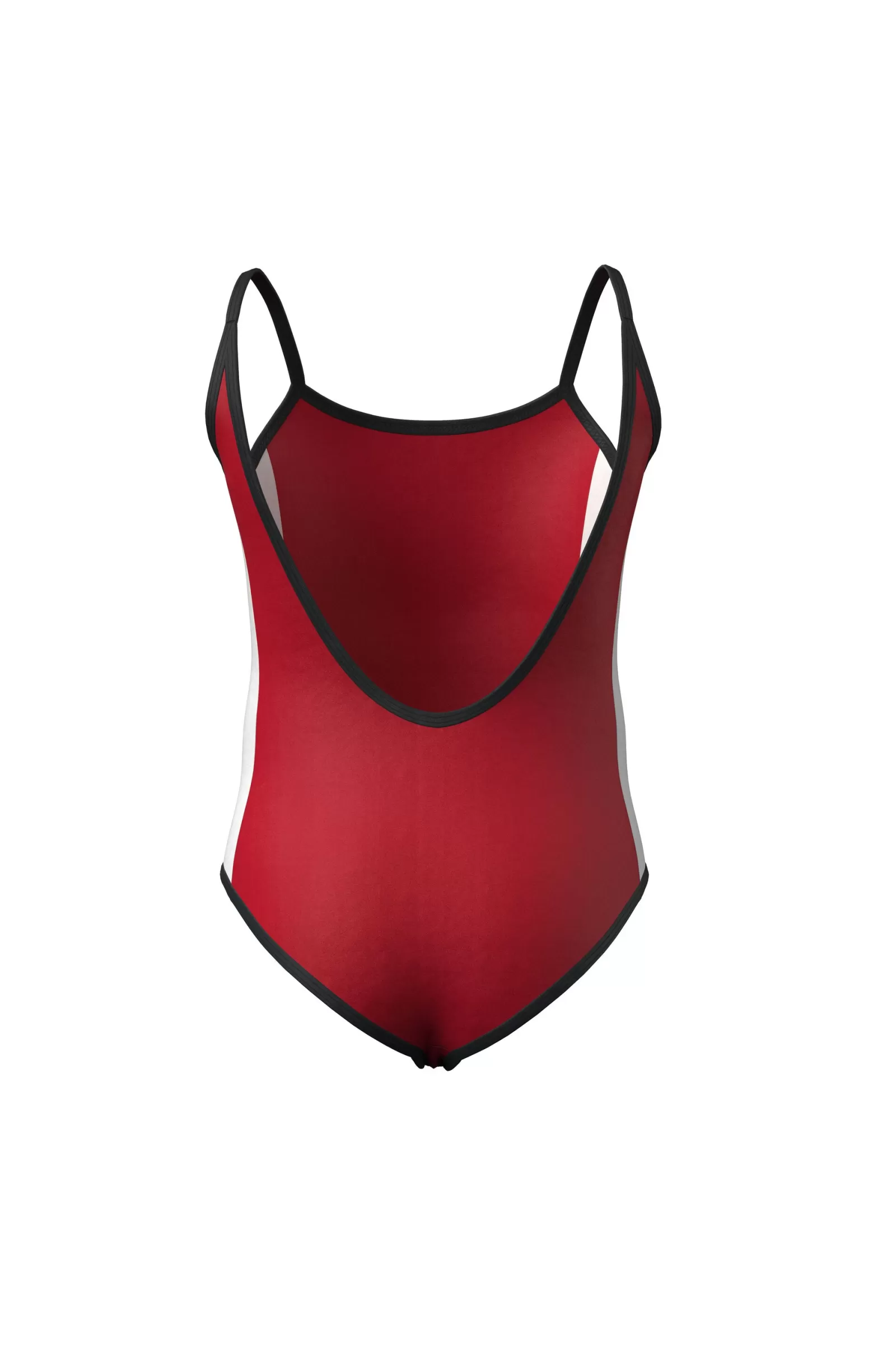 Costumi Da Bagno<DIESEL Costume Intero Rosso In Lycra Con Logo Rosso Garofano