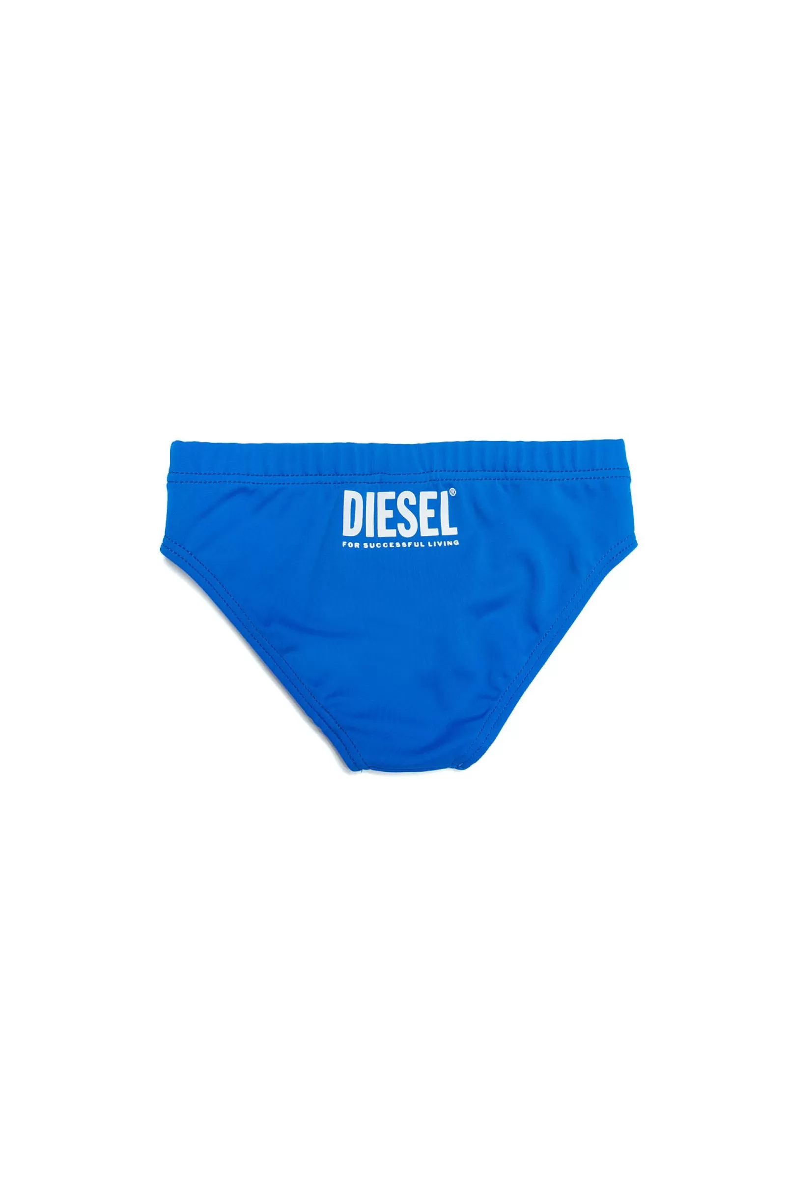 Costumi Da Bagno<DIESEL Costume Slip Blu In Lycra Con Logo Blu Principessa