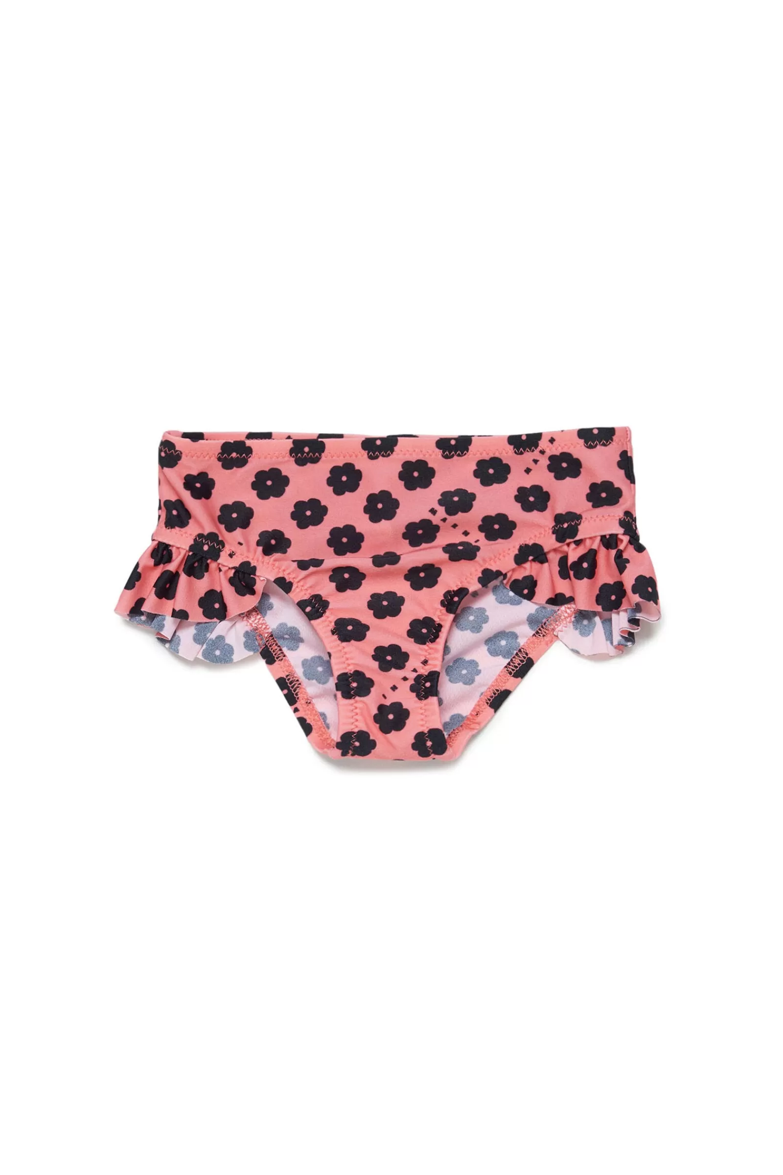 Costumi Da Bagno<MARNI Costume Slip Rosa Pesca Con Motivo Allover Fiorellino Rosa Fiore Di Pesco