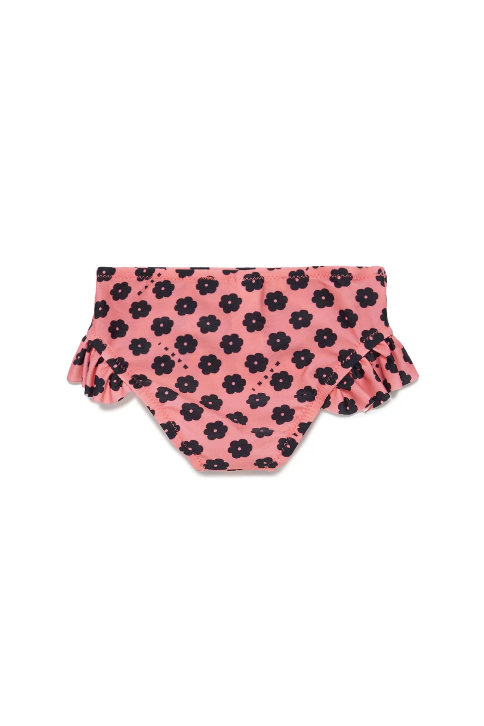 Costumi Da Bagno<MARNI Costume Slip Rosa Pesca Con Motivo Allover Fiorellino Rosa Fiore Di Pesco