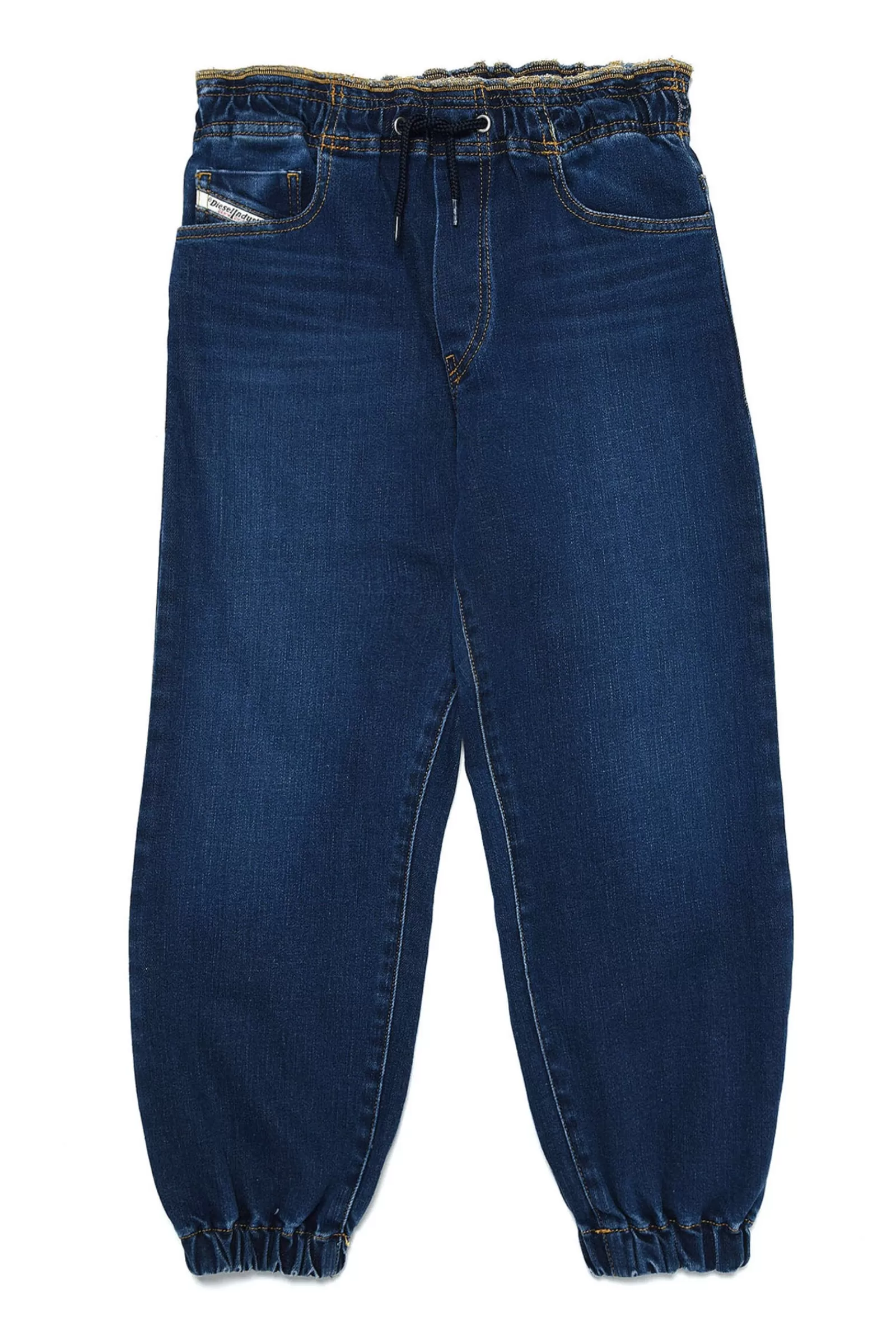 Jeans<DIESEL D-Mauri Straight Jeans Blu Dalla Linea Morbida Blu Denim