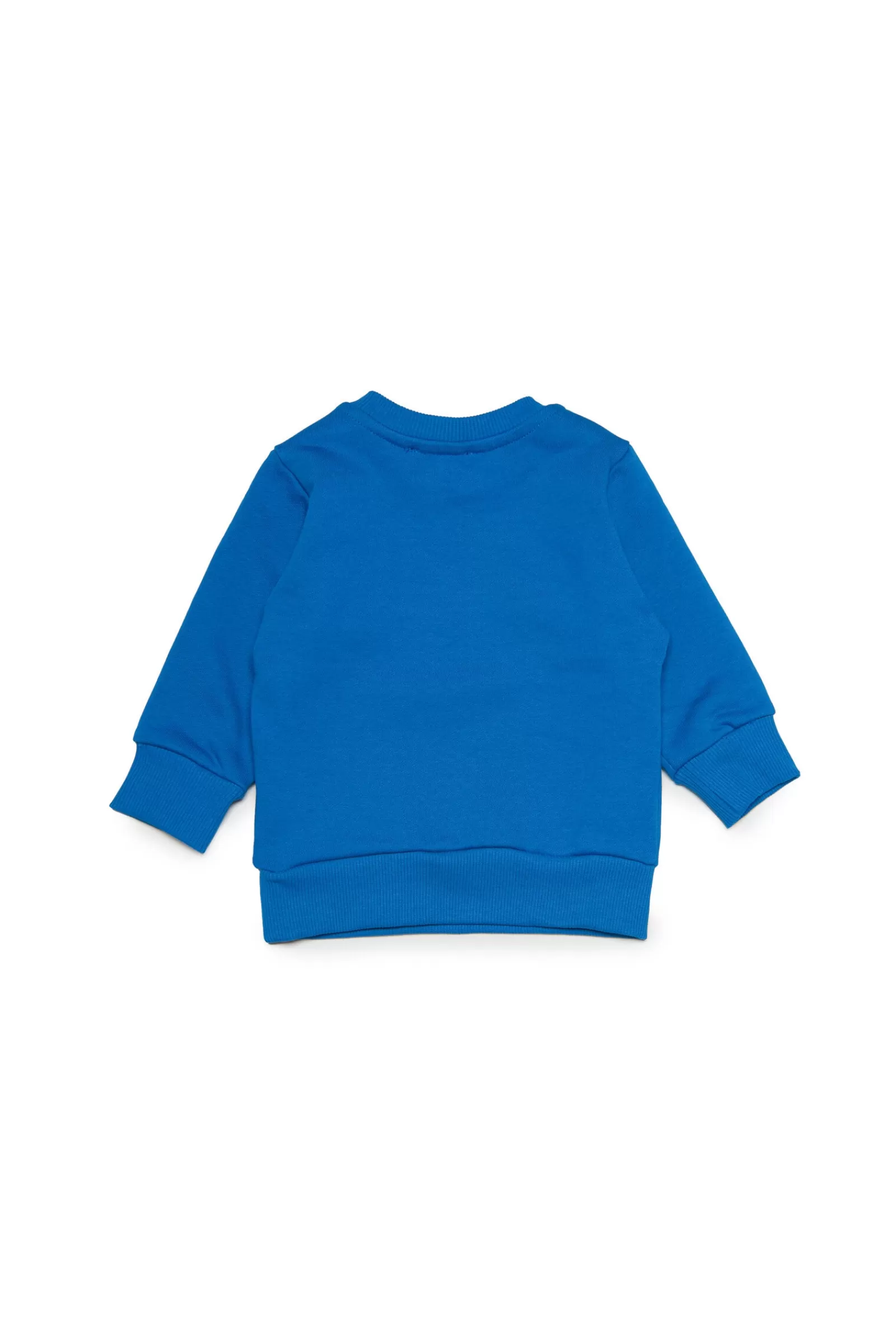 Felpe<DIESEL Felpa Blu Girocollo In Cotone Con Logo Extra-Large Blu Principessa