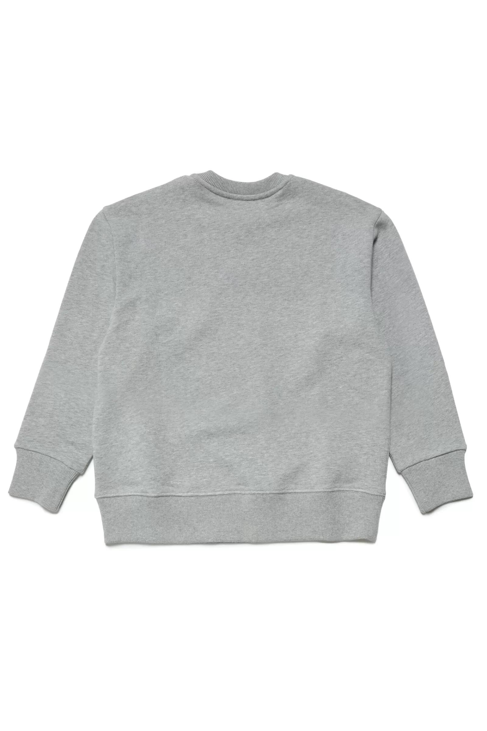 Felpe<MM6 MAISON MARGIELA Felpa Girocollo In Cotone Melange Con Logo Grigio Melange